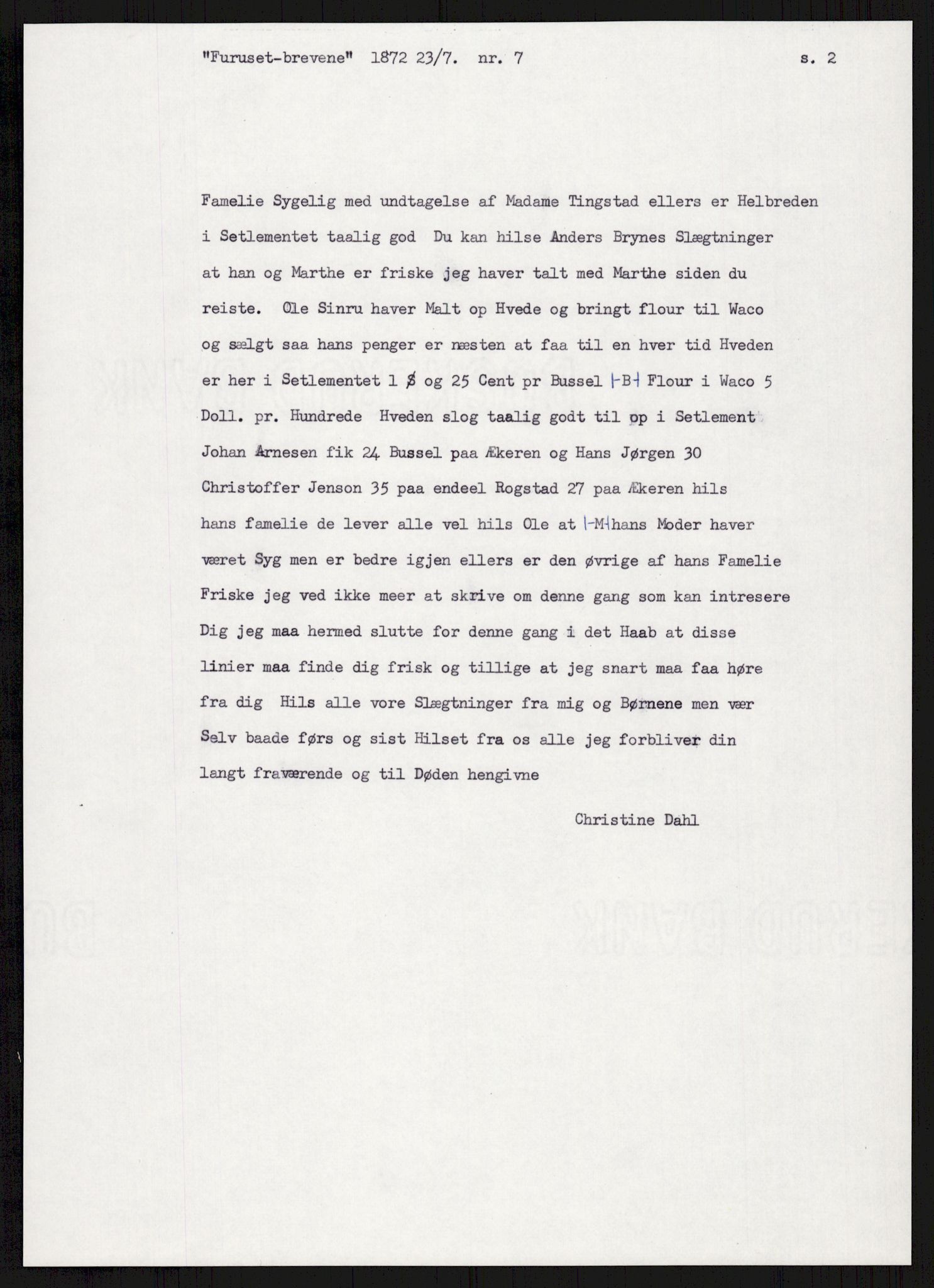 Samlinger til kildeutgivelse, Amerikabrevene, AV/RA-EA-4057/F/L0007: Innlån fra Hedmark: Berg - Furusetbrevene, 1838-1914, s. 519