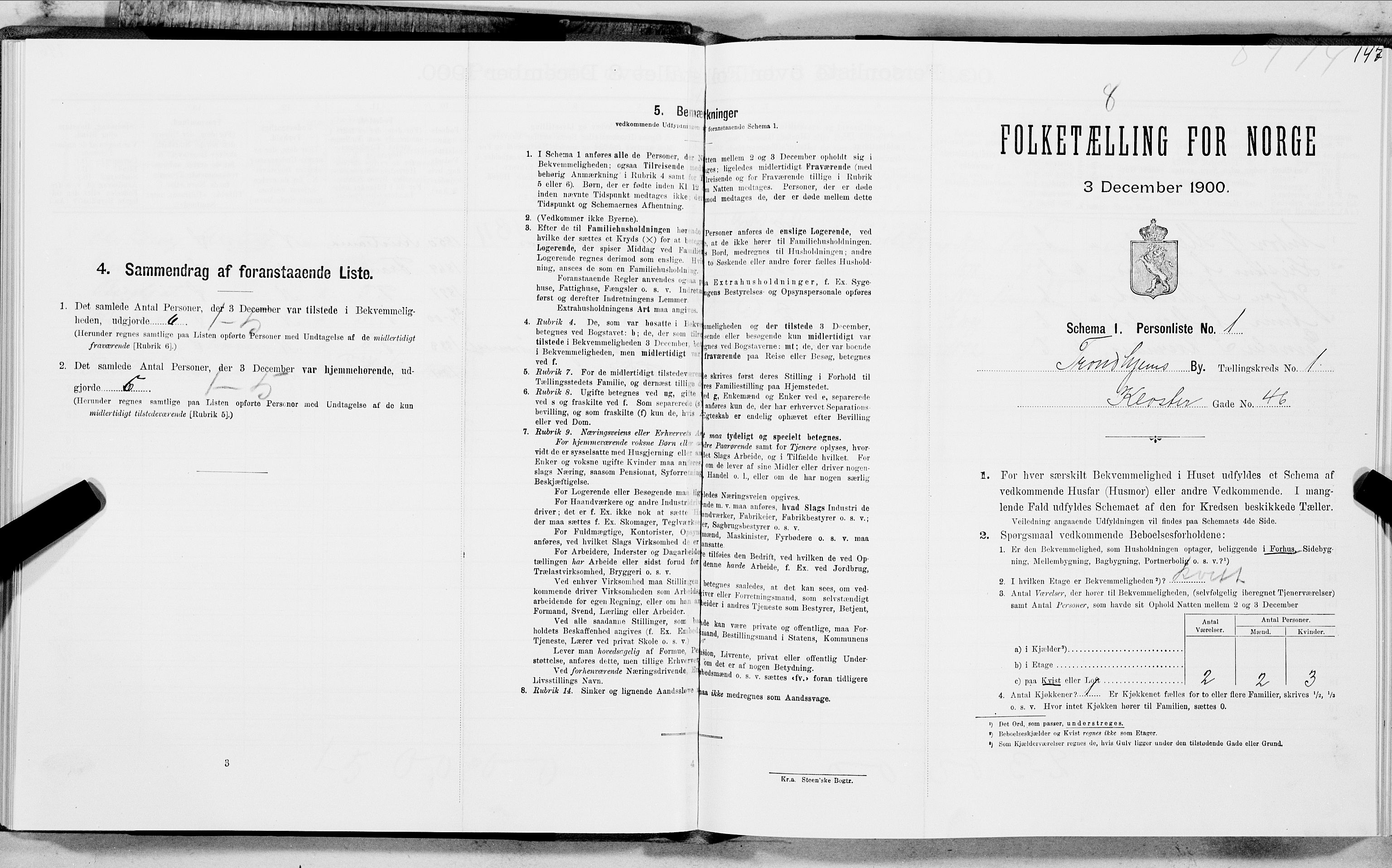 SAT, Folketelling 1900 for 1601 Trondheim kjøpstad, 1900, s. 319