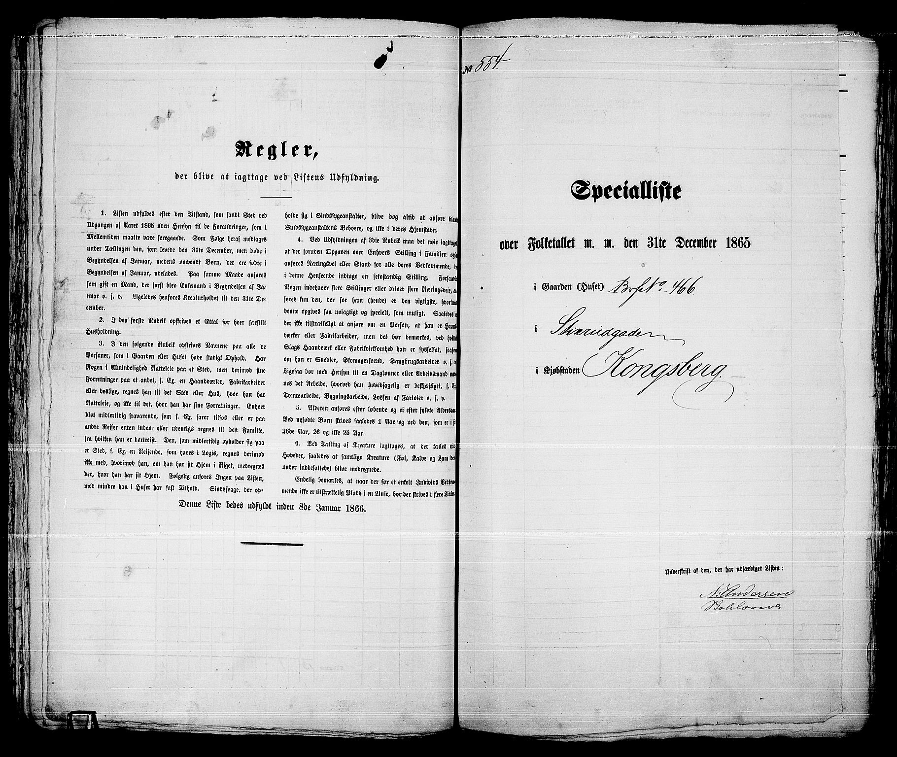 RA, Folketelling 1865 for 0604B Kongsberg prestegjeld, Kongsberg kjøpstad, 1865, s. 1120