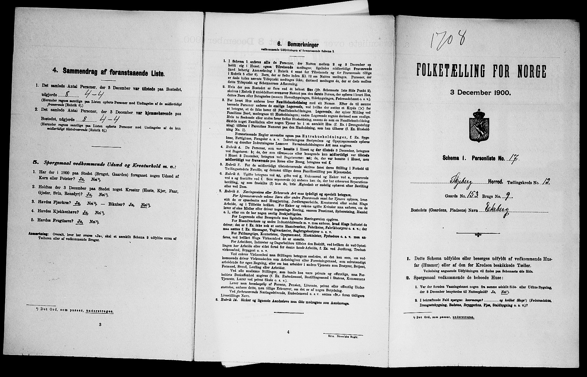 SAO, Folketelling 1900 for 0115 Skjeberg herred, 1900, s. 1480