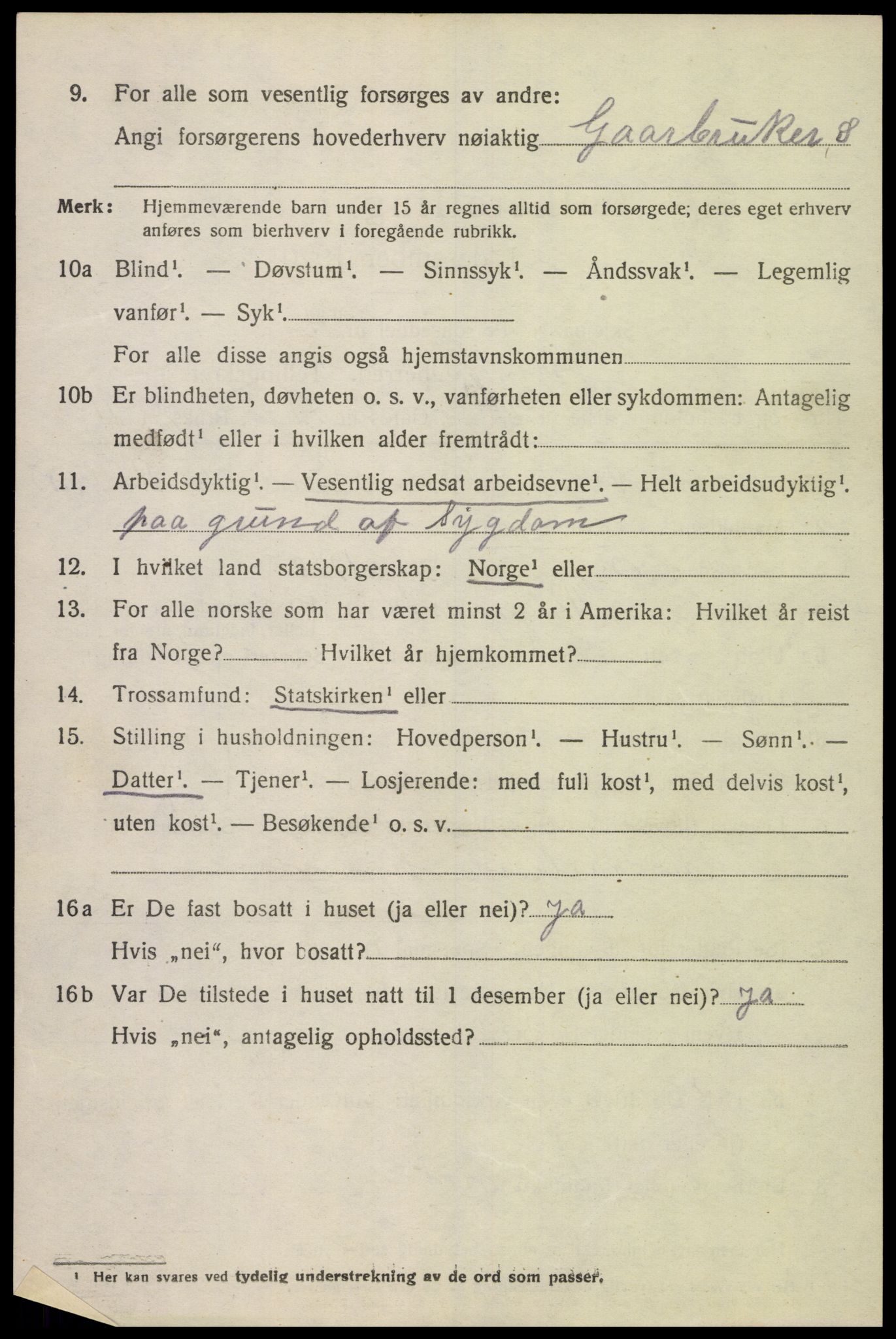 SAK, Folketelling 1920 for 1028 Vigmostad herred, 1920, s. 1906