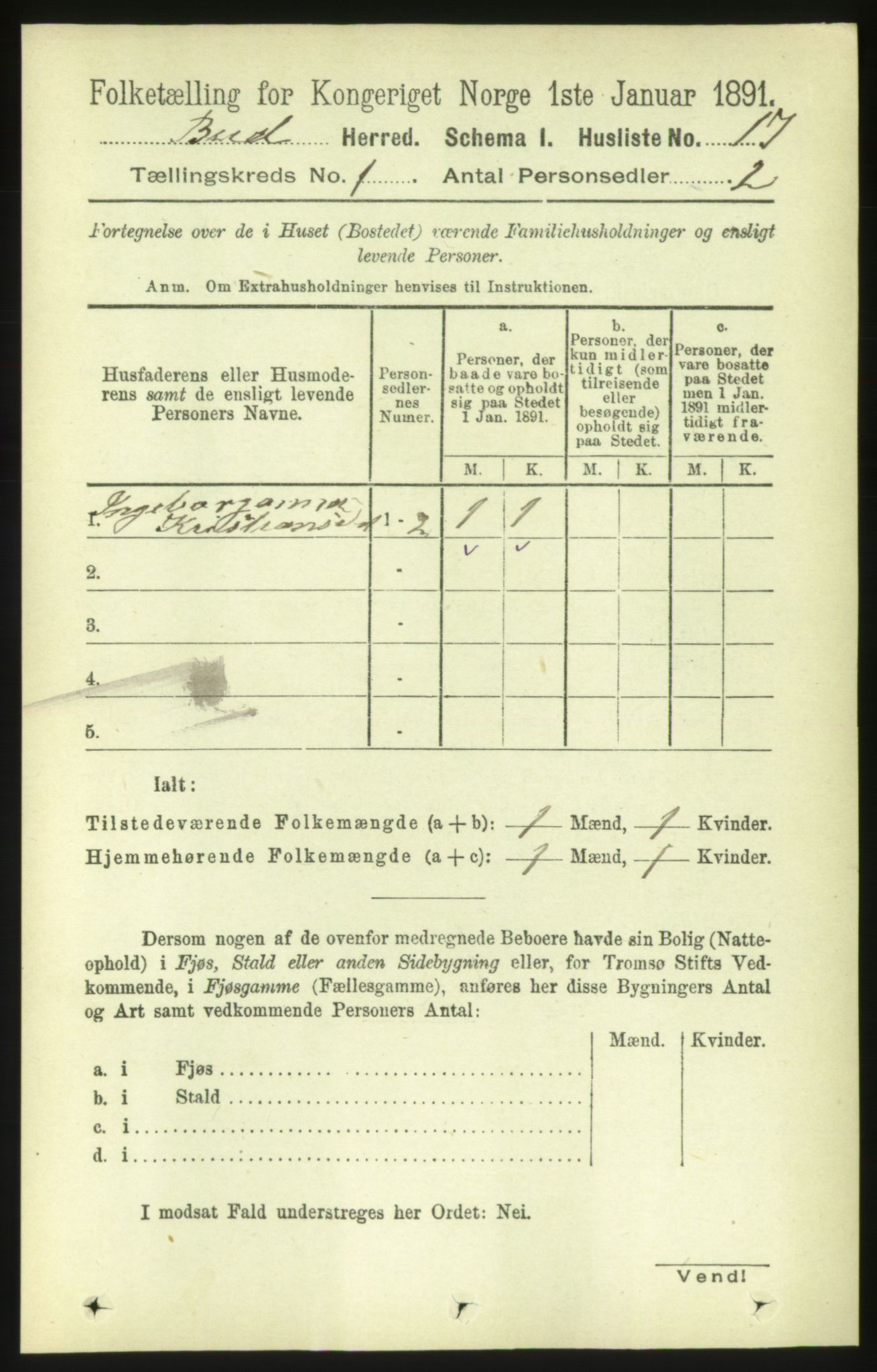 RA, Folketelling 1891 for 1549 Bud herred, 1891, s. 35