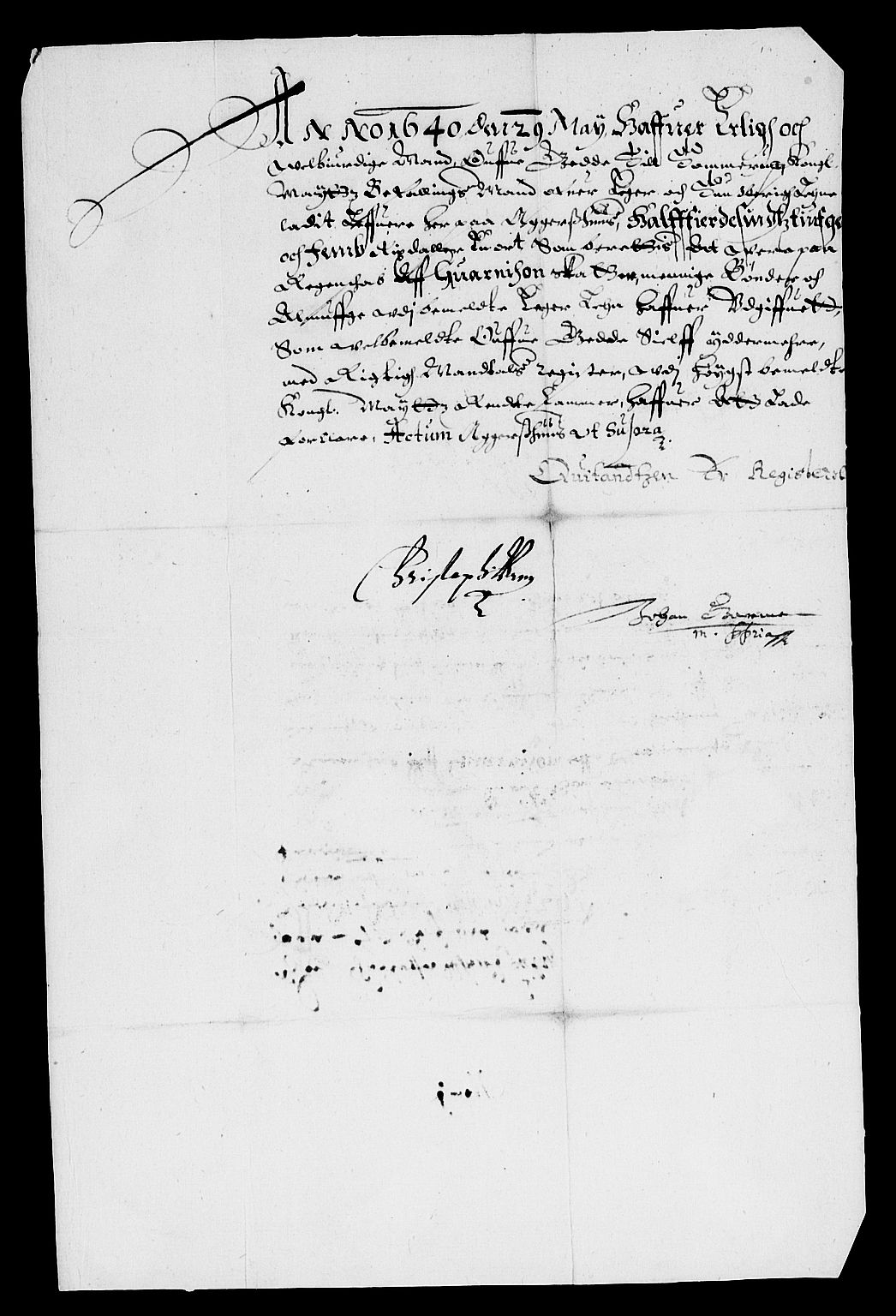 Rentekammeret inntil 1814, Reviderte regnskaper, Lensregnskaper, AV/RA-EA-5023/R/Rb/Rbm/L0005: Eiker len, 1639-1640