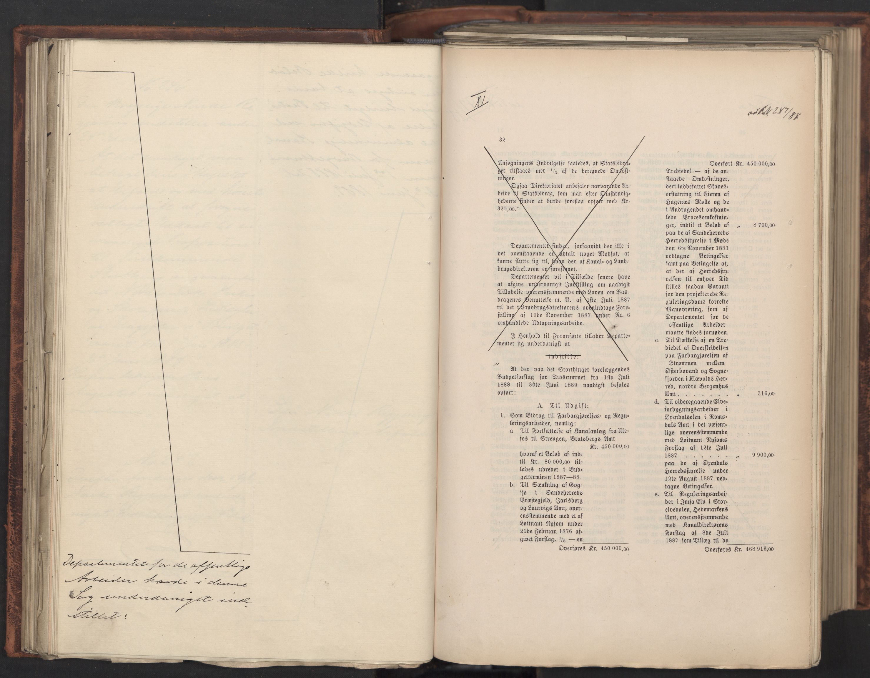 Statsrådssekretariatet, AV/RA-S-1001/A/Ab/L0151: Kgl. res. nr. 1-1281, 1. halvår, 1888