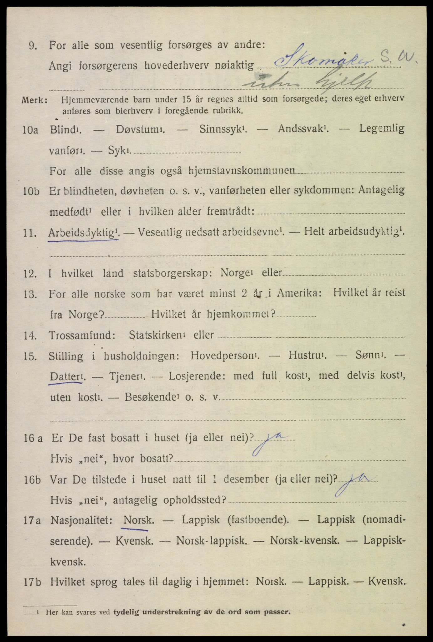 SAT, Folketelling 1920 for 1851 Lødingen herred, 1920, s. 2020