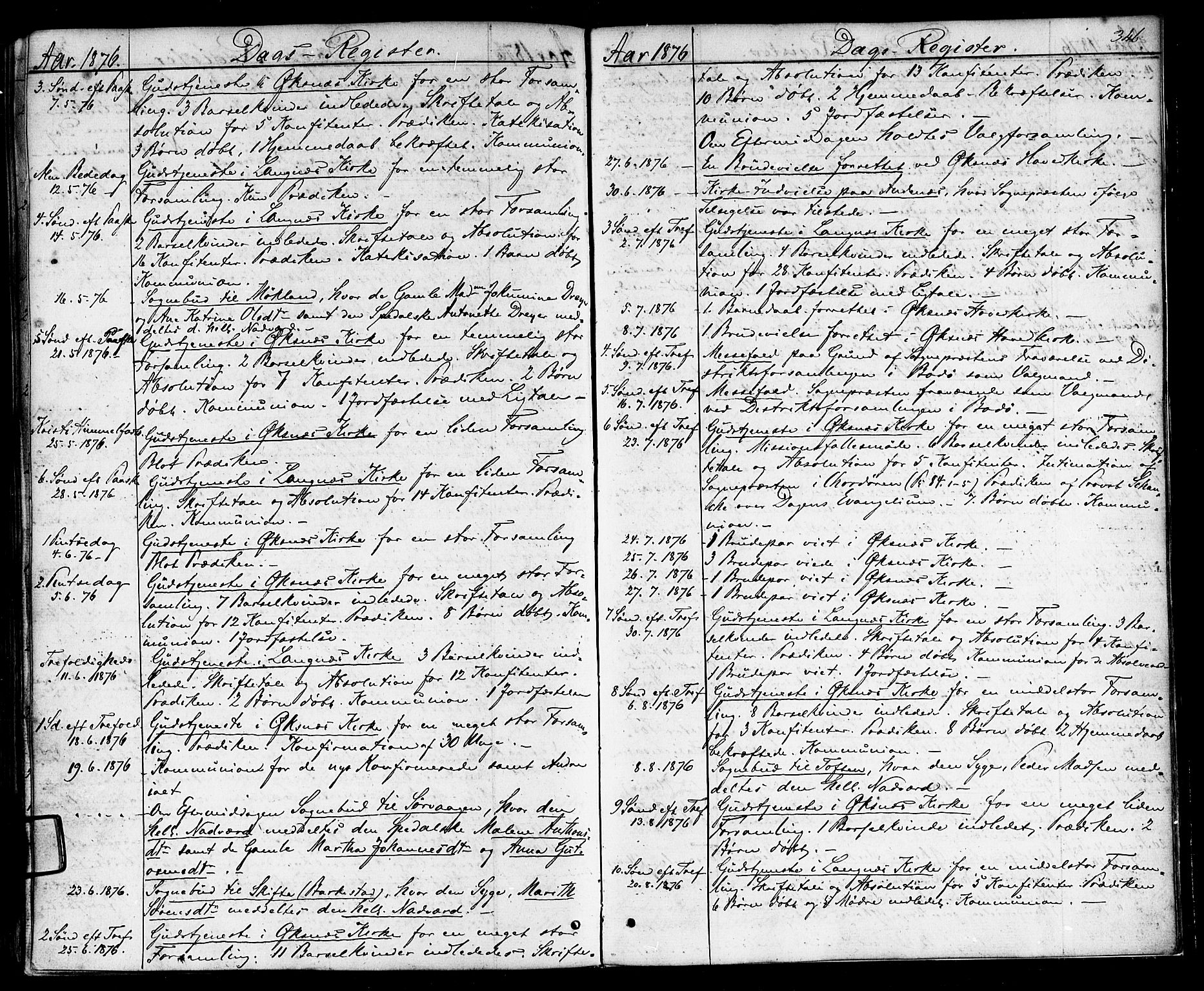 Ministerialprotokoller, klokkerbøker og fødselsregistre - Nordland, AV/SAT-A-1459/893/L1334: Ministerialbok nr. 893A07, 1867-1877, s. 346