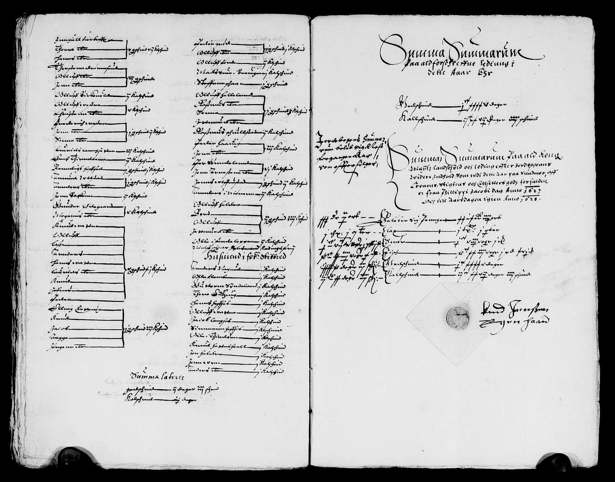 Rentekammeret inntil 1814, Reviderte regnskaper, Lensregnskaper, AV/RA-EA-5023/R/Rb/Rbt/L0044: Bergenhus len, 1627-1628