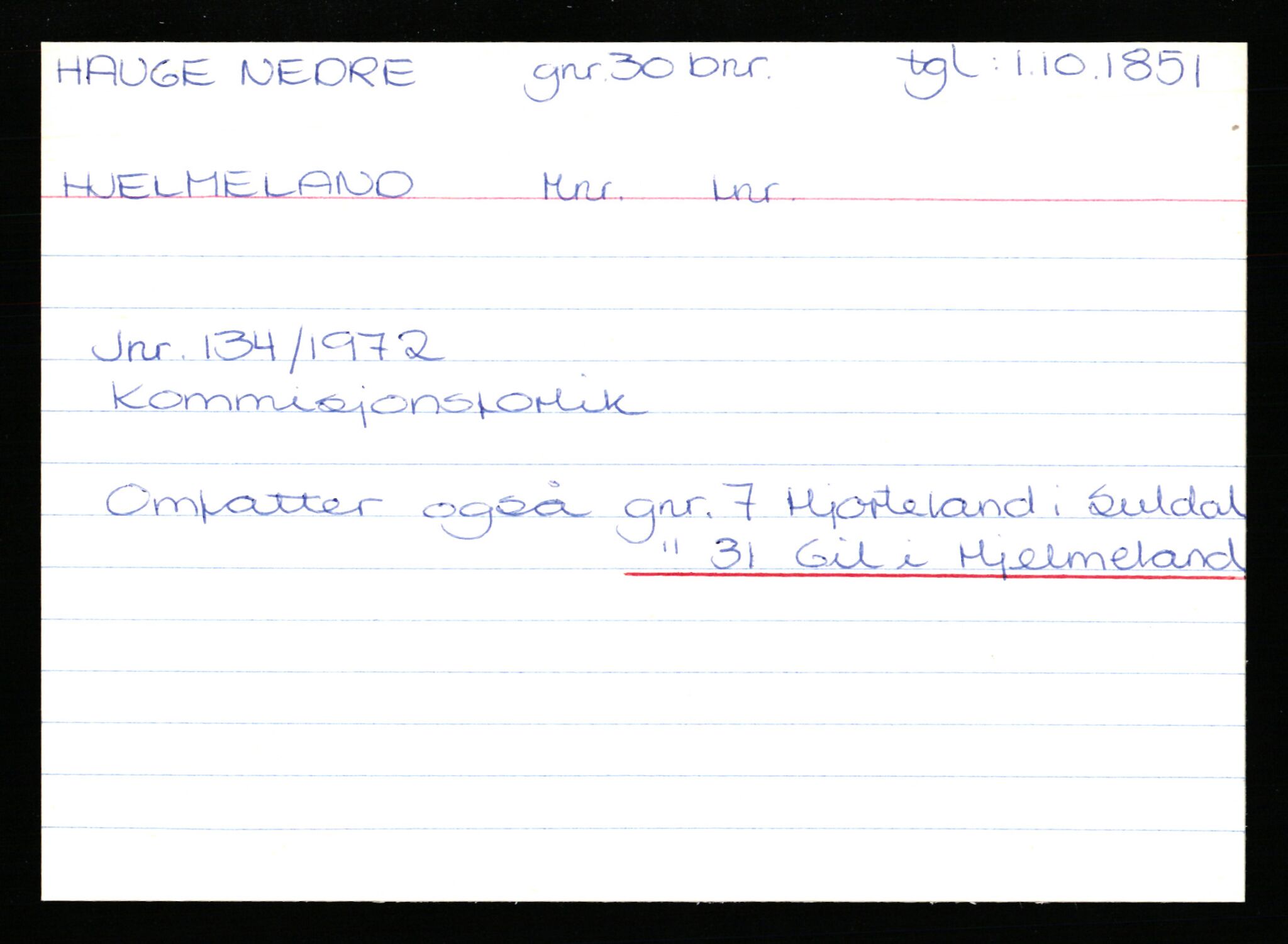 Statsarkivet i Stavanger, AV/SAST-A-101971/03/Y/Yk/L0015: Registerkort sortert etter gårdsnavn: Haneberg - Haugland nedre, 1750-1930, s. 339