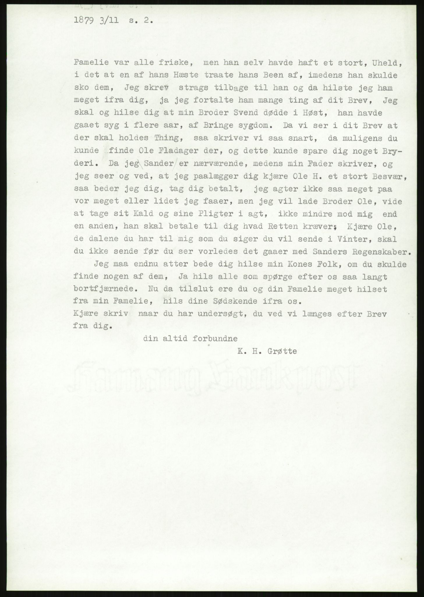 Samlinger til kildeutgivelse, Amerikabrevene, AV/RA-EA-4057/F/L0019: Innlån fra Buskerud: Fonnem - Kristoffersen, 1838-1914, s. 511