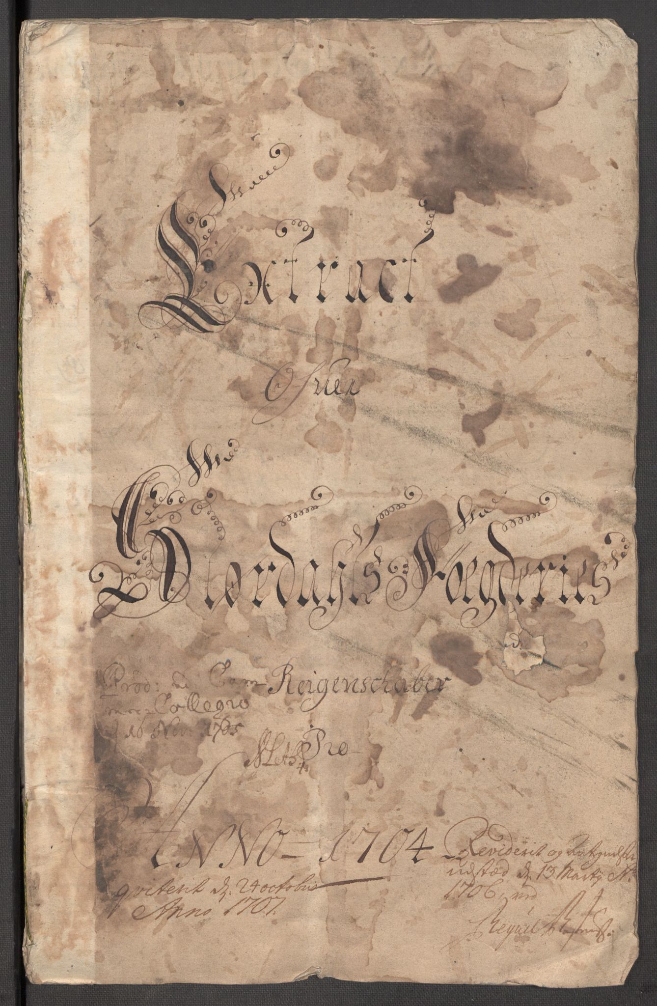 Rentekammeret inntil 1814, Reviderte regnskaper, Fogderegnskap, RA/EA-4092/R62/L4195: Fogderegnskap Stjørdal og Verdal, 1704, s. 3