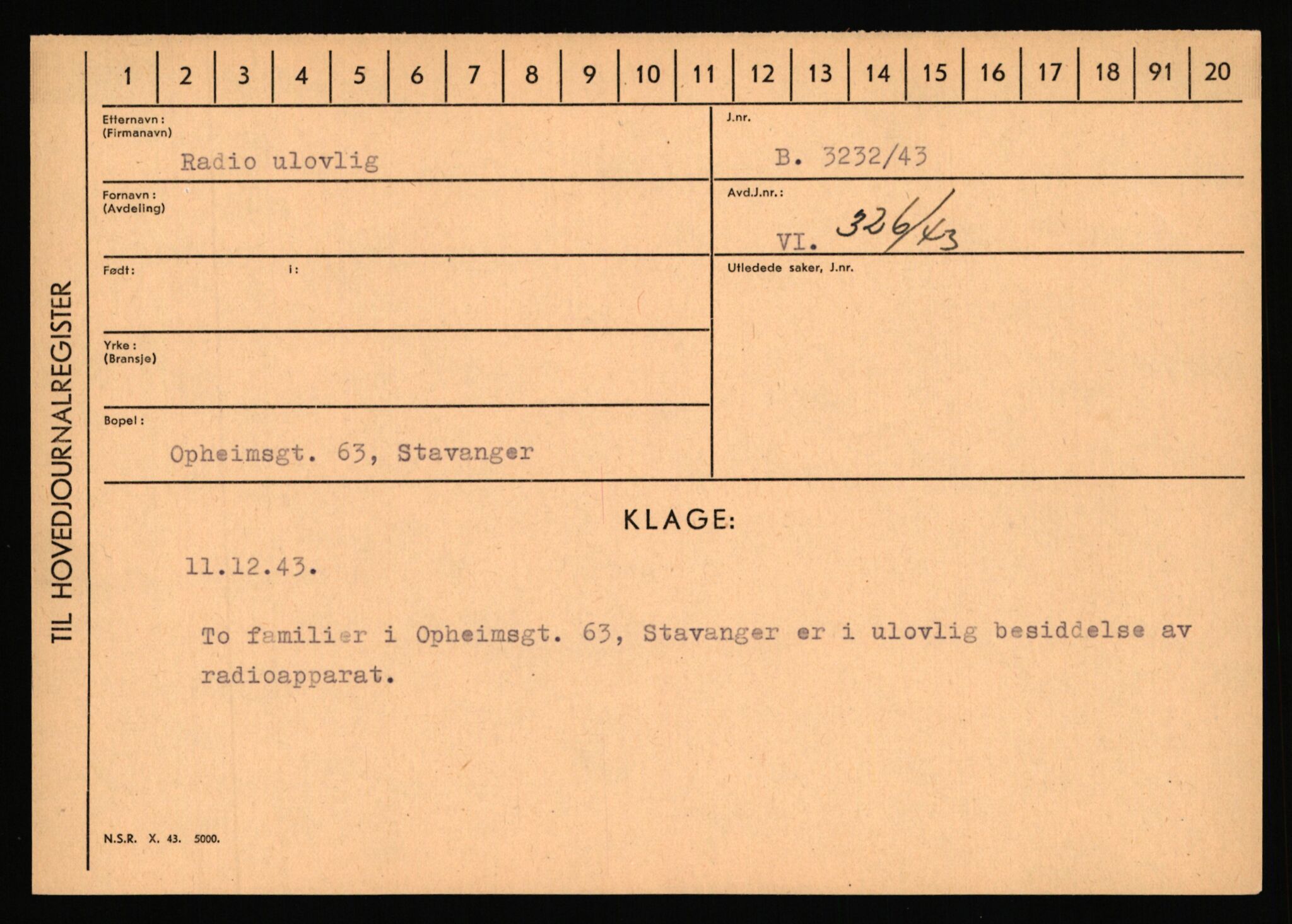 Statspolitiet - Hovedkontoret / Osloavdelingen, AV/RA-S-1329/C/Ca/L0013: Raa - Servold, 1943-1945, s. 86