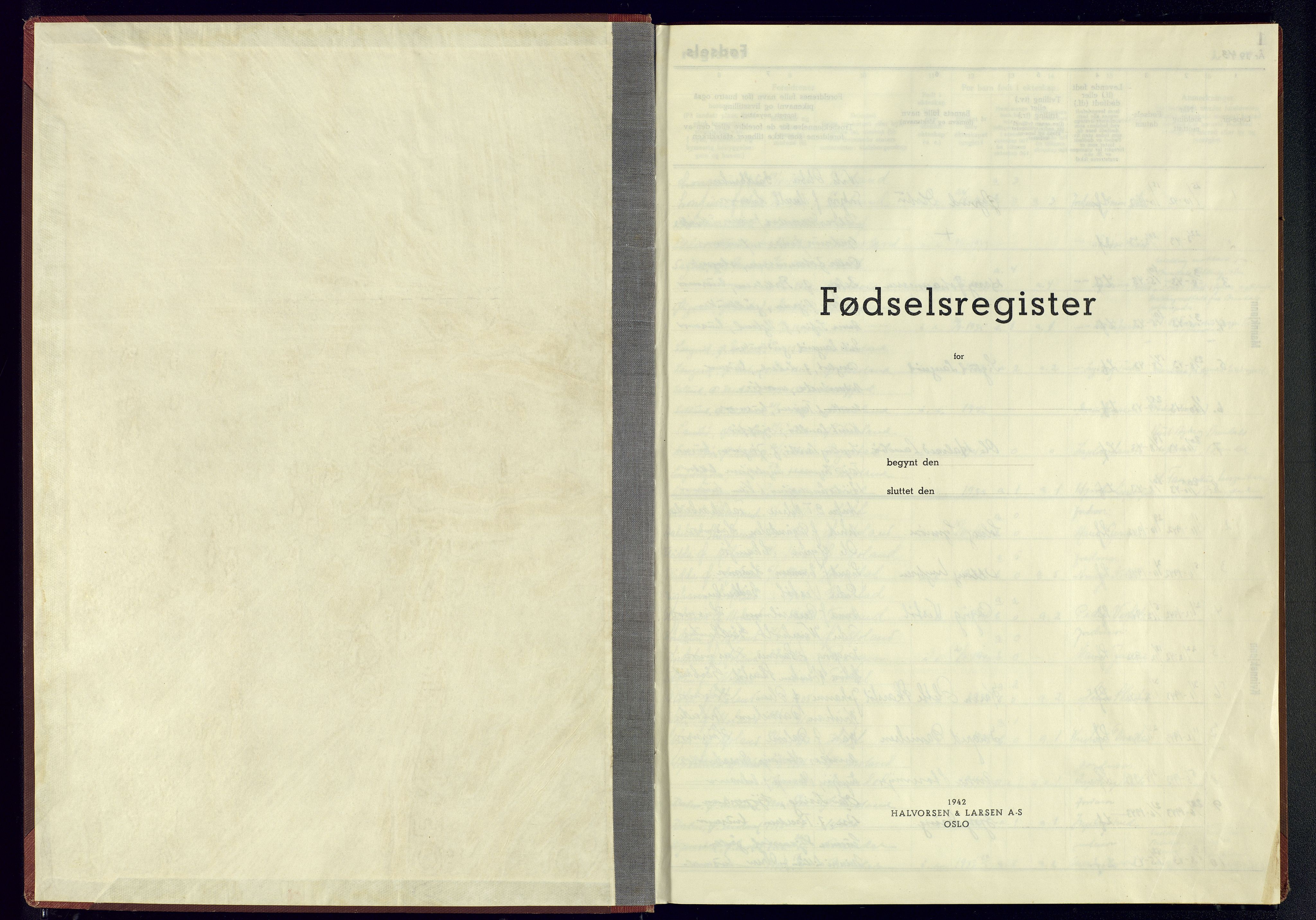 Austre Moland sokneprestkontor, SAK/1111-0001/J/Jb/L0002: Fødselsregister nr. A-VI-18, 1943-1945