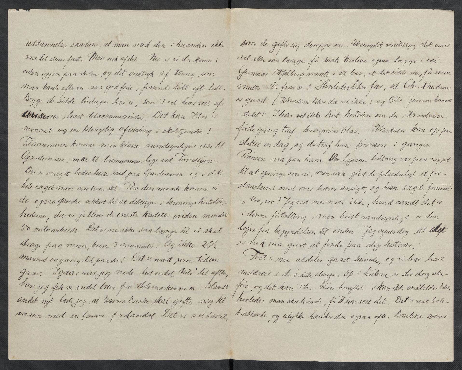 Quisling, Vidkun, AV/RA-PA-0750/K/L0001: Brev til og fra Vidkun Quisling samt til og fra andre medlemmer av familien Quisling, samt Vidkun Quislings karakterbøker, 1894-1929, s. 65