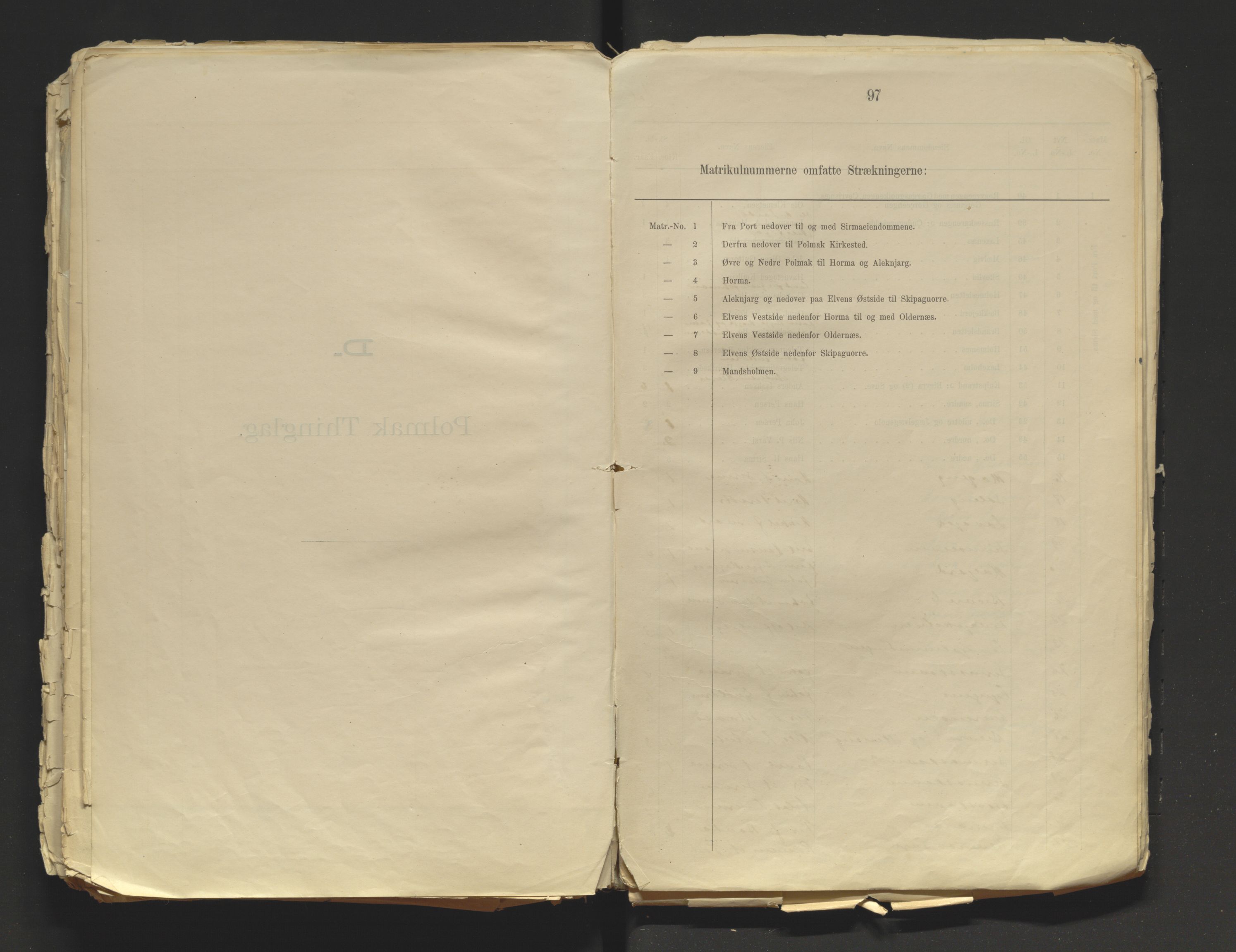 Tana fogderi/sorenskriveri, AV/SATØ-S-0058/I/Ip/L0254/0001: -- / Annet om tinglysing. Matrikkel, Tana sorenskriveri., 1884, s. 97