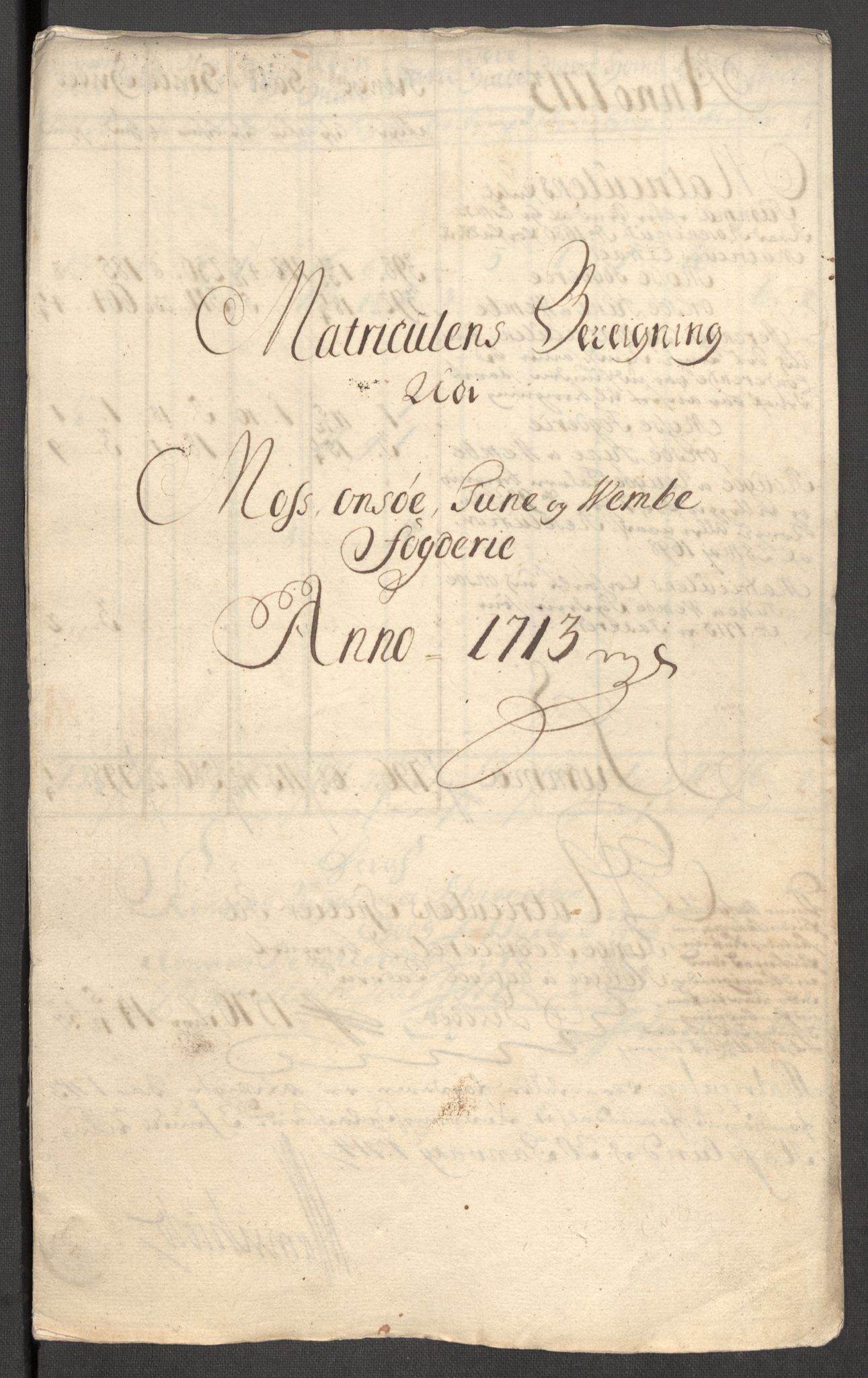 Rentekammeret inntil 1814, Reviderte regnskaper, Fogderegnskap, AV/RA-EA-4092/R04/L0138: Fogderegnskap Moss, Onsøy, Tune, Veme og Åbygge, 1713-1714, s. 27