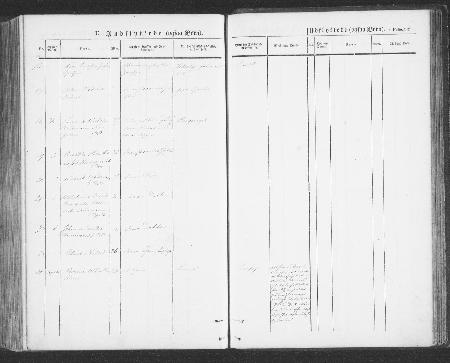 Tana sokneprestkontor, SATØ/S-1334/H/Ha/L0001kirke: Ministerialbok nr. 1, 1846-1861, s. 296