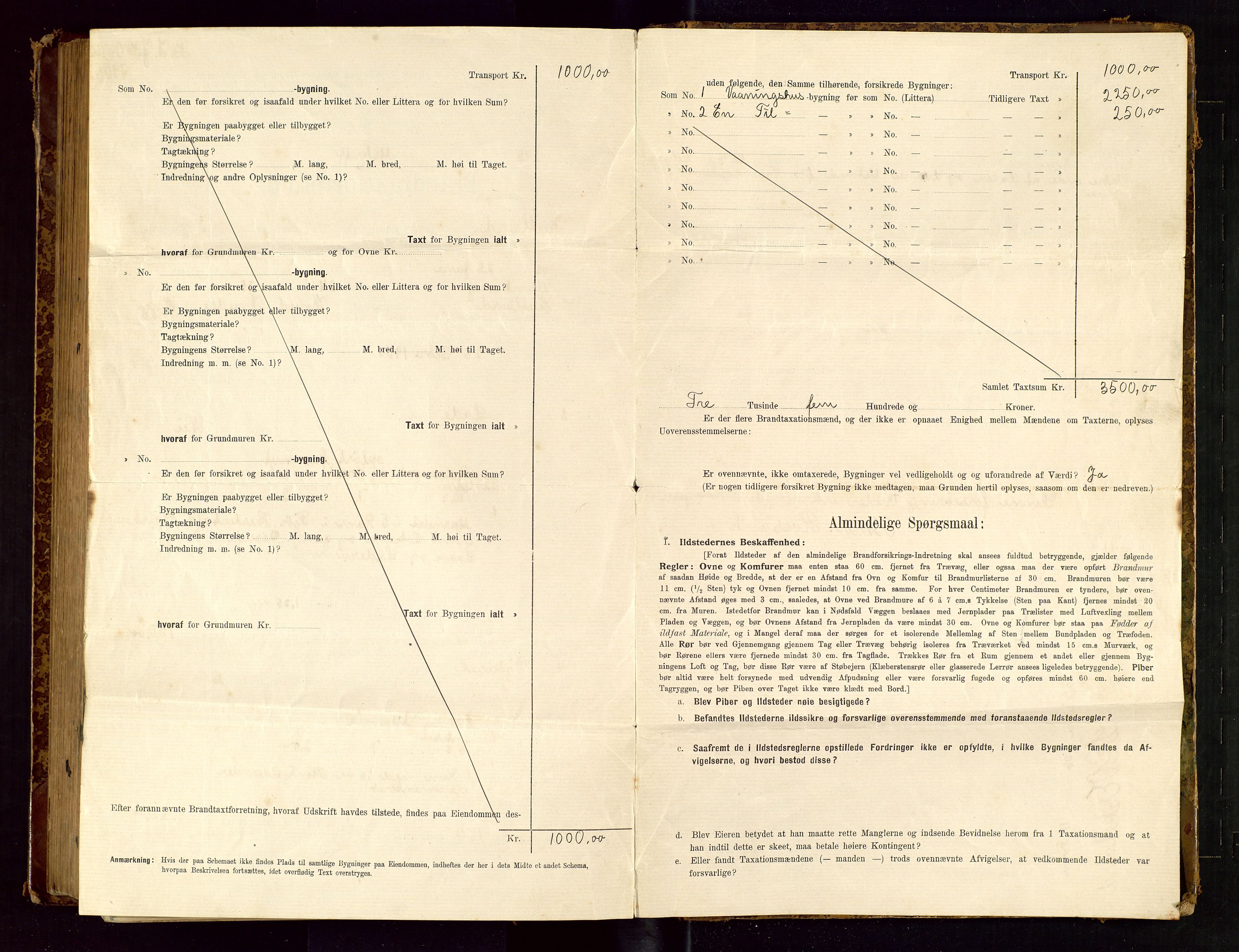 Hetland lensmannskontor, SAST/A-100101/Gob/L0001: "Brandtaxationsprotokol", 1895-1918