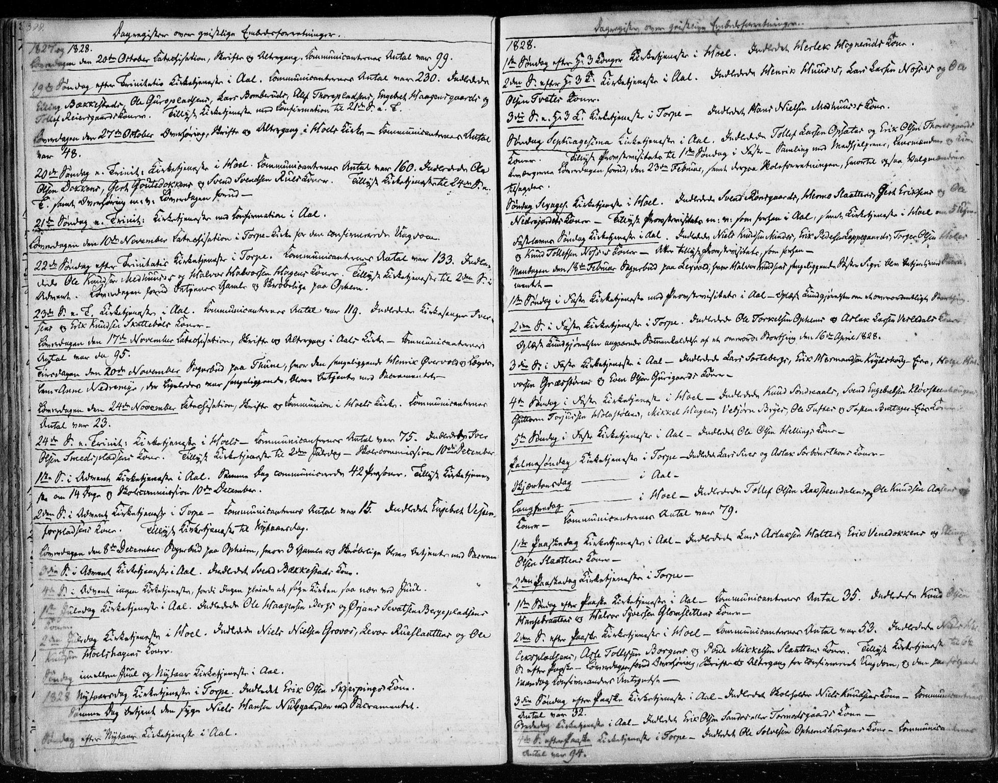 Ål kirkebøker, AV/SAKO-A-249/F/Fa/L0005: Ministerialbok nr. I 5, 1825-1848, s. 399
