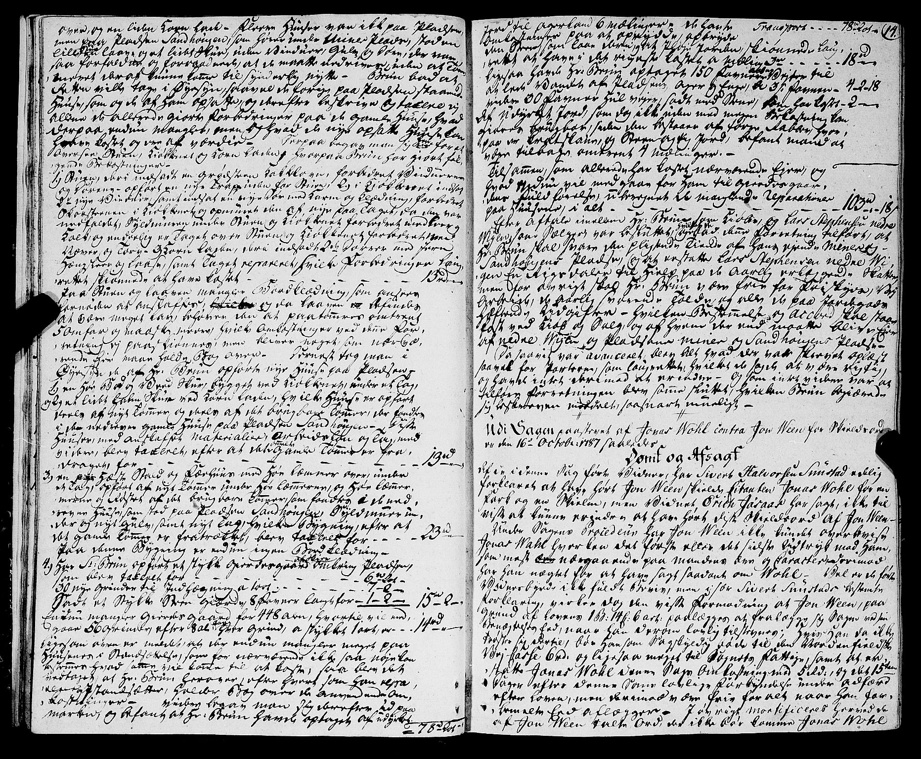 Strinda og Selbu sorenskriveri, AV/SAT-A-0015/1/1A/L0015: Tingbok 14, 1787-1794, s. 13b-14a