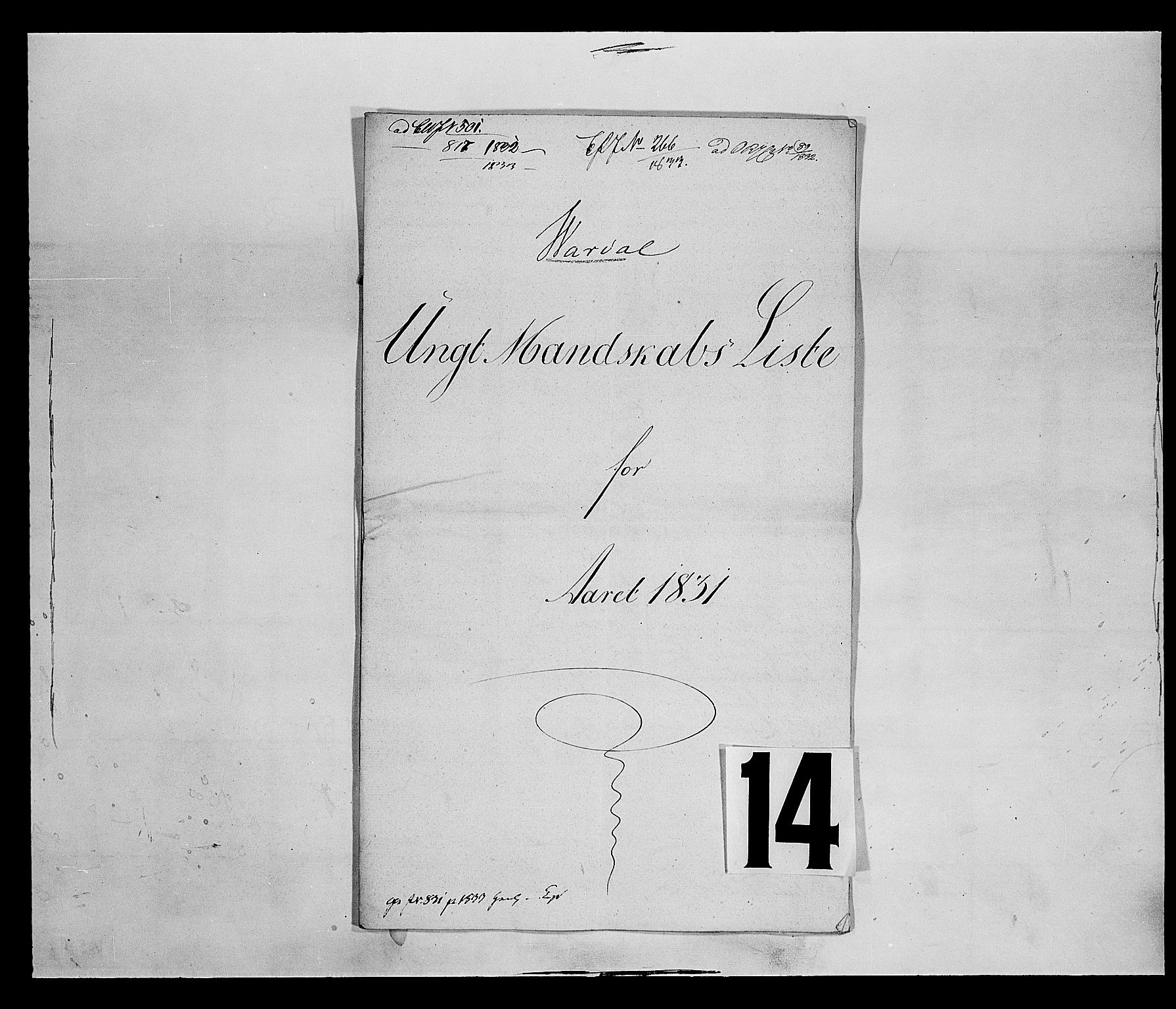 Fylkesmannen i Oppland, SAH/FYO-002/1/K/Ke/L1689: Ungtmannskapslister m.v., 1803-1837, s. 230