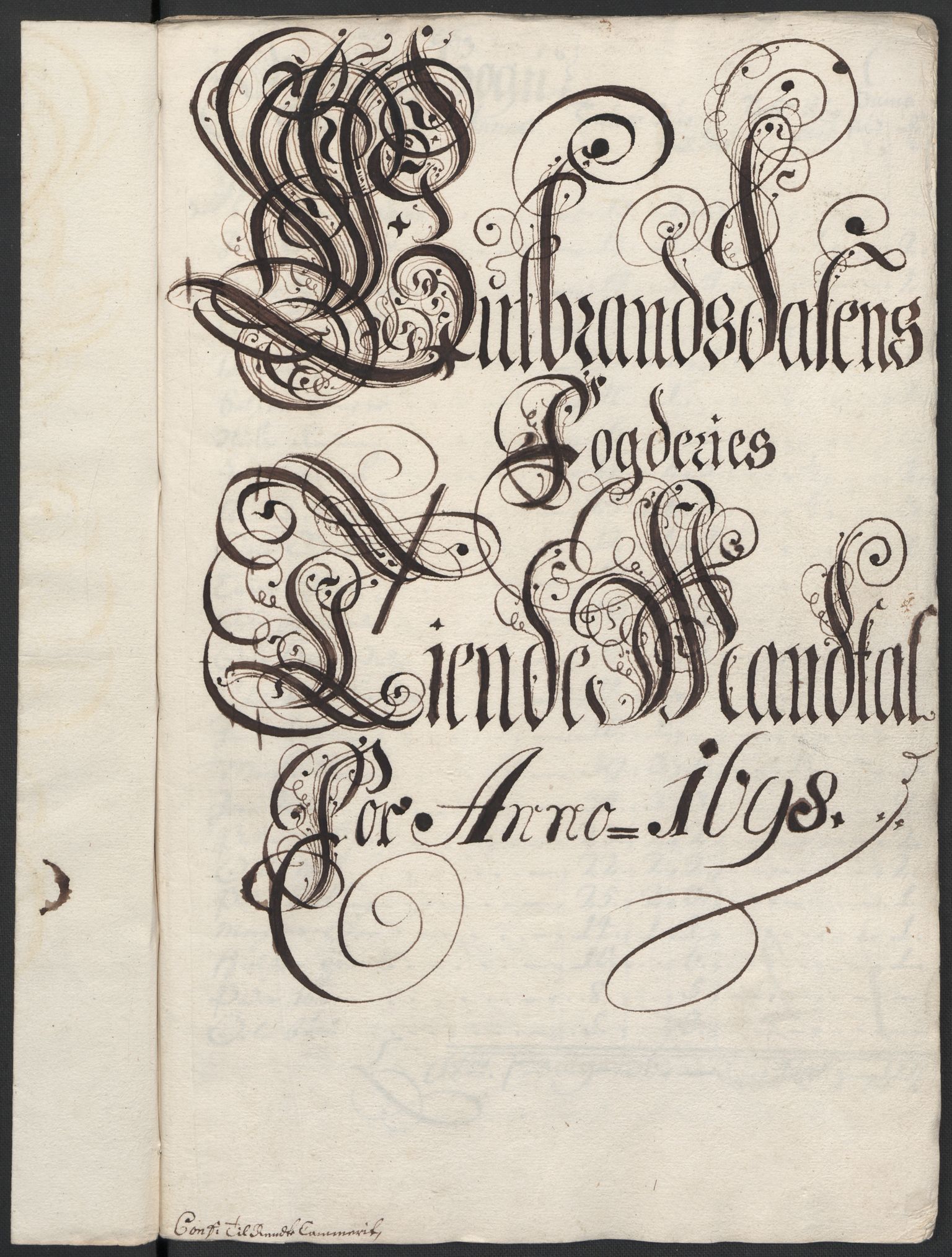 Rentekammeret inntil 1814, Reviderte regnskaper, Fogderegnskap, RA/EA-4092/R17/L1171: Fogderegnskap Gudbrandsdal, 1698, s. 78