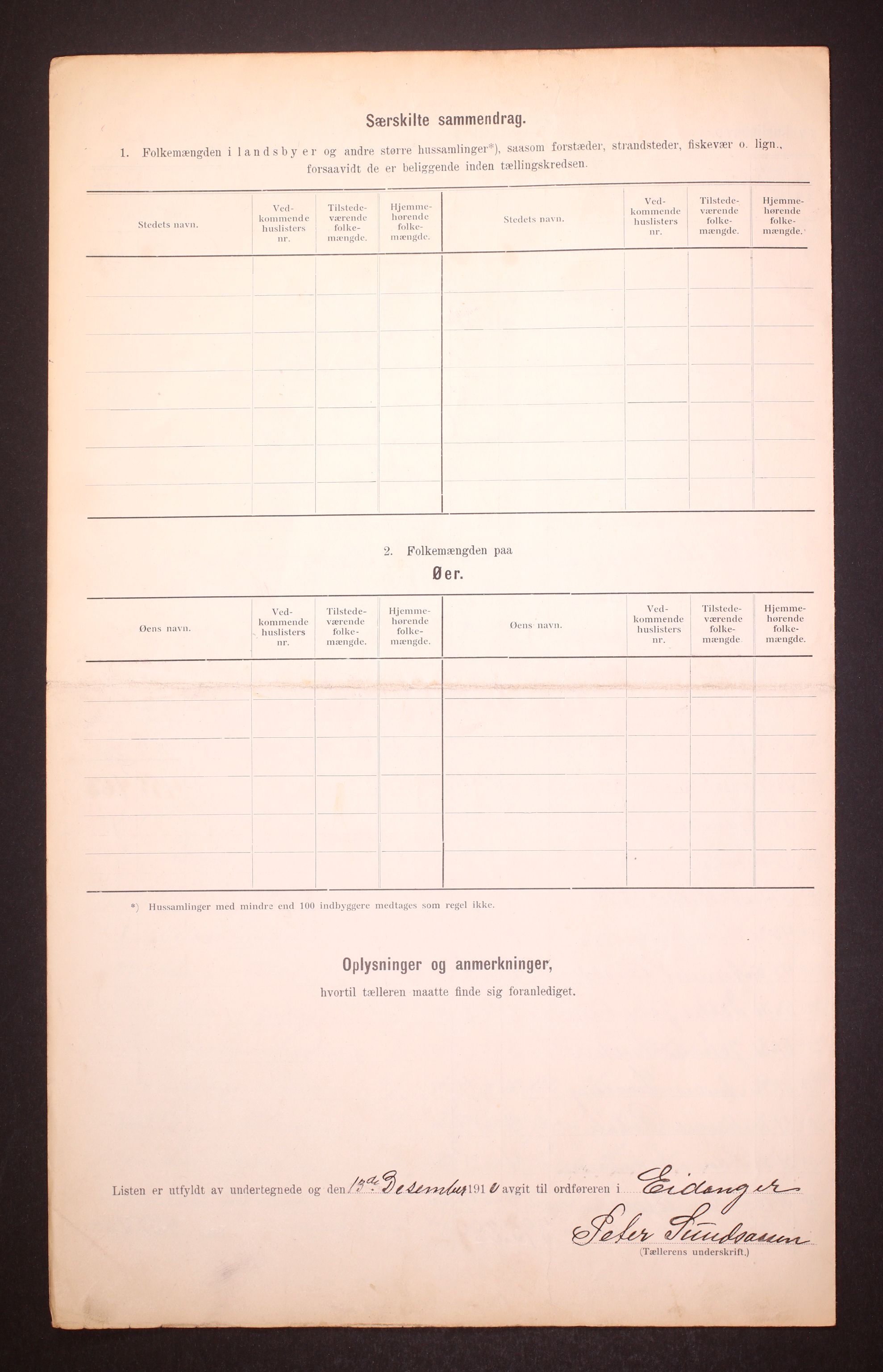 RA, Folketelling 1910 for 0813 Eidanger herred, 1910, s. 8