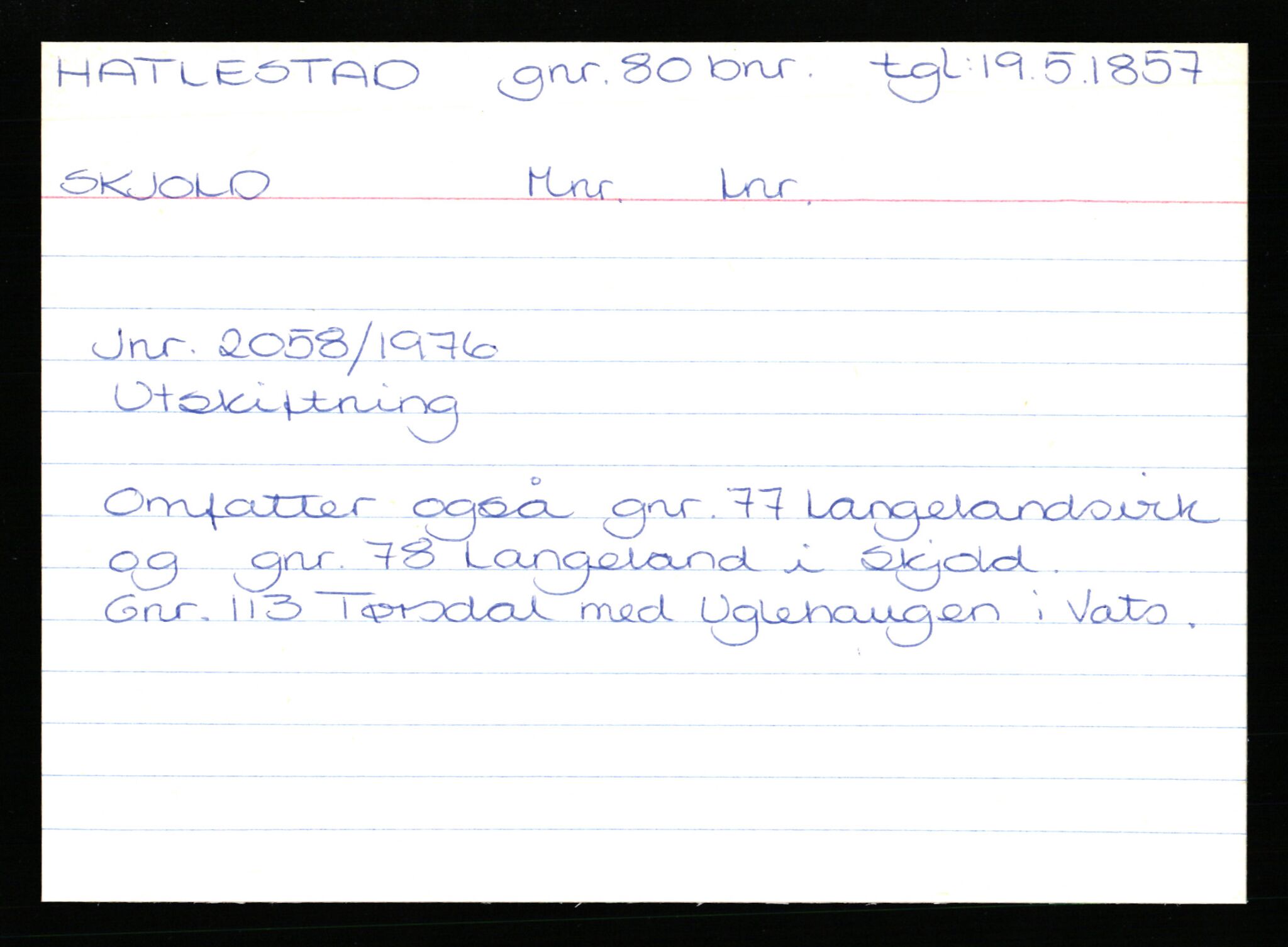 Statsarkivet i Stavanger, AV/SAST-A-101971/03/Y/Yk/L0015: Registerkort sortert etter gårdsnavn: Haneberg - Haugland nedre, 1750-1930, s. 270