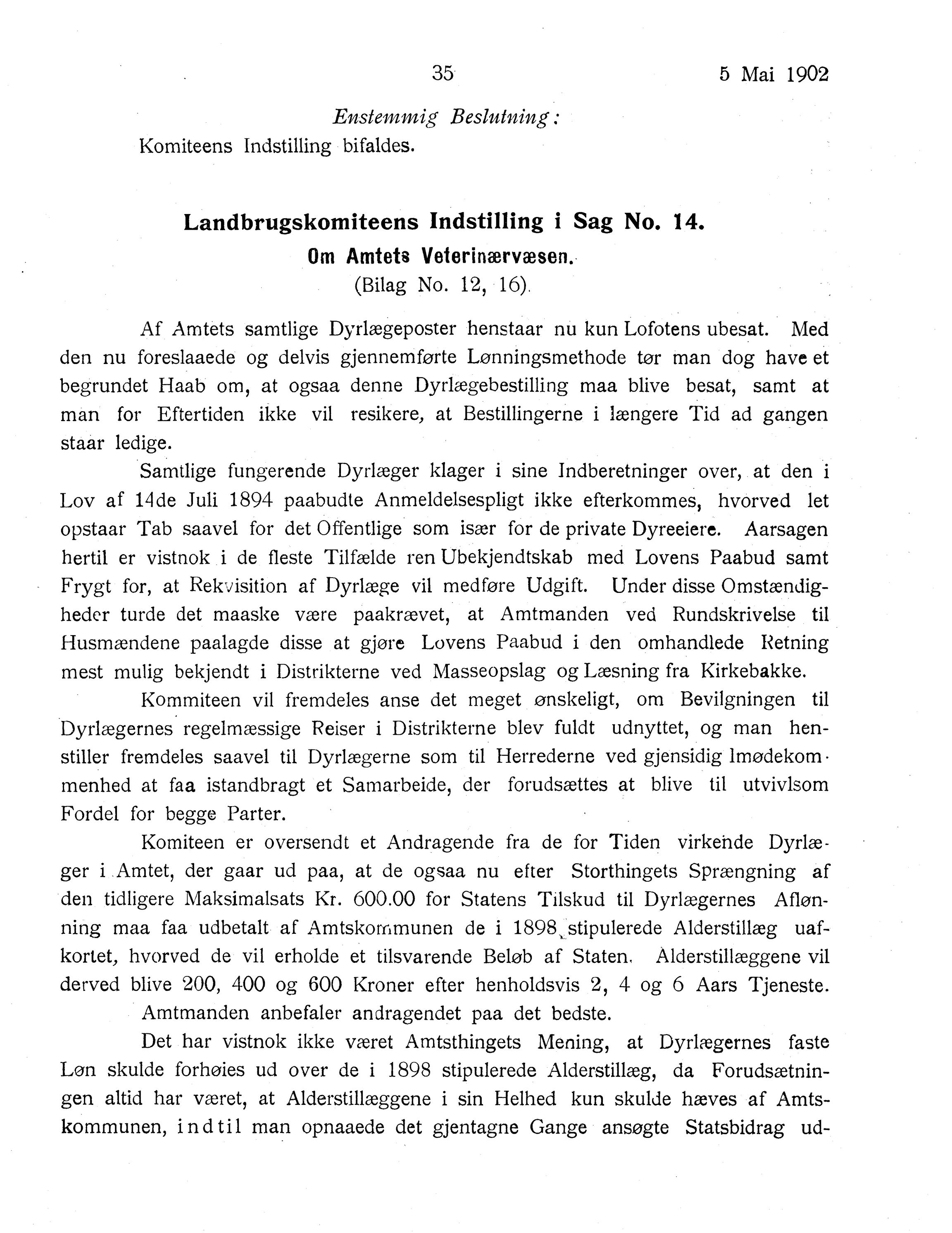 Nordland Fylkeskommune. Fylkestinget, AIN/NFK-17/176/A/Ac/L0025: Fylkestingsforhandlinger 1902, 1902