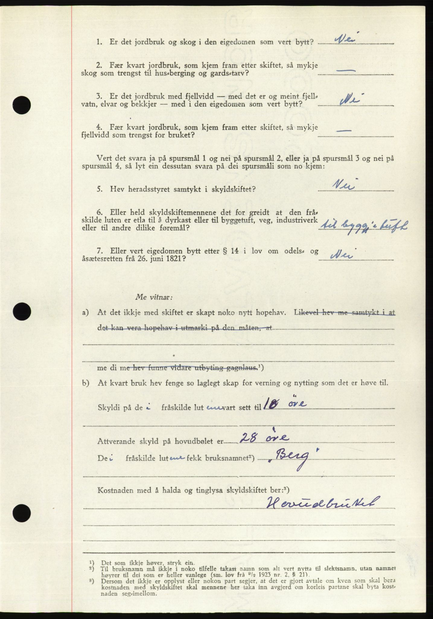 Søre Sunnmøre sorenskriveri, AV/SAT-A-4122/1/2/2C/L0081: Pantebok nr. 7A, 1947-1948, Dagboknr: 1190/1947