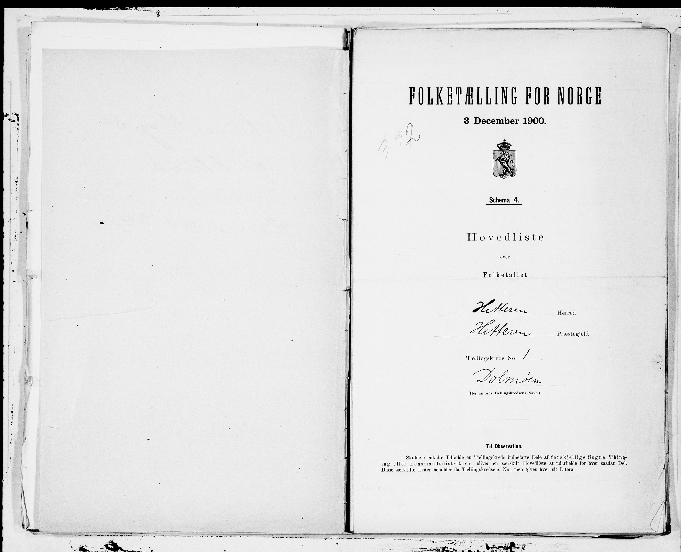 SAT, Folketelling 1900 for 1617 Hitra herred, 1900, s. 2
