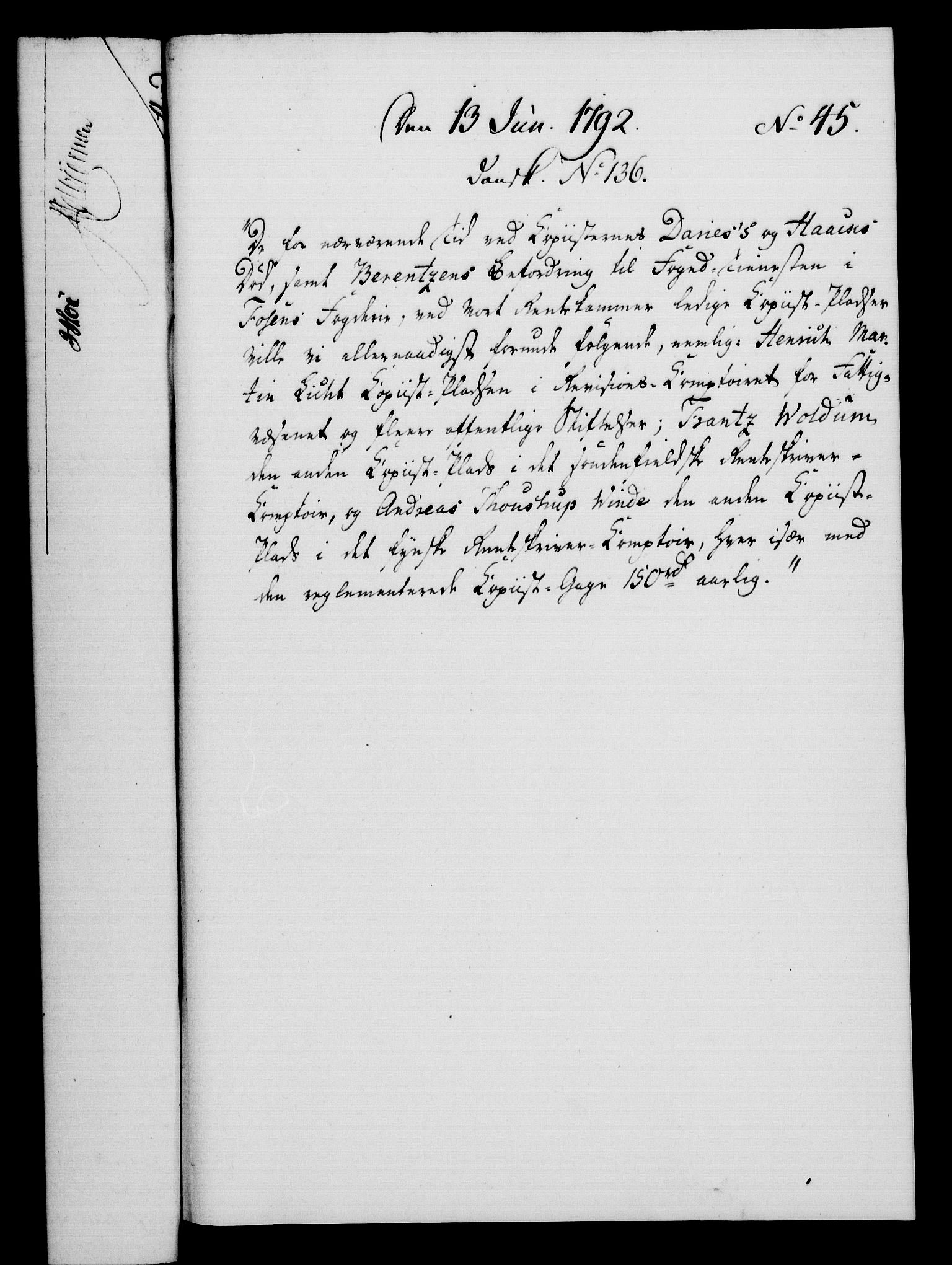 Rentekammeret, Kammerkanselliet, RA/EA-3111/G/Gf/Gfa/L0074: Norsk relasjons- og resolusjonsprotokoll (merket RK 52.74), 1792, s. 280