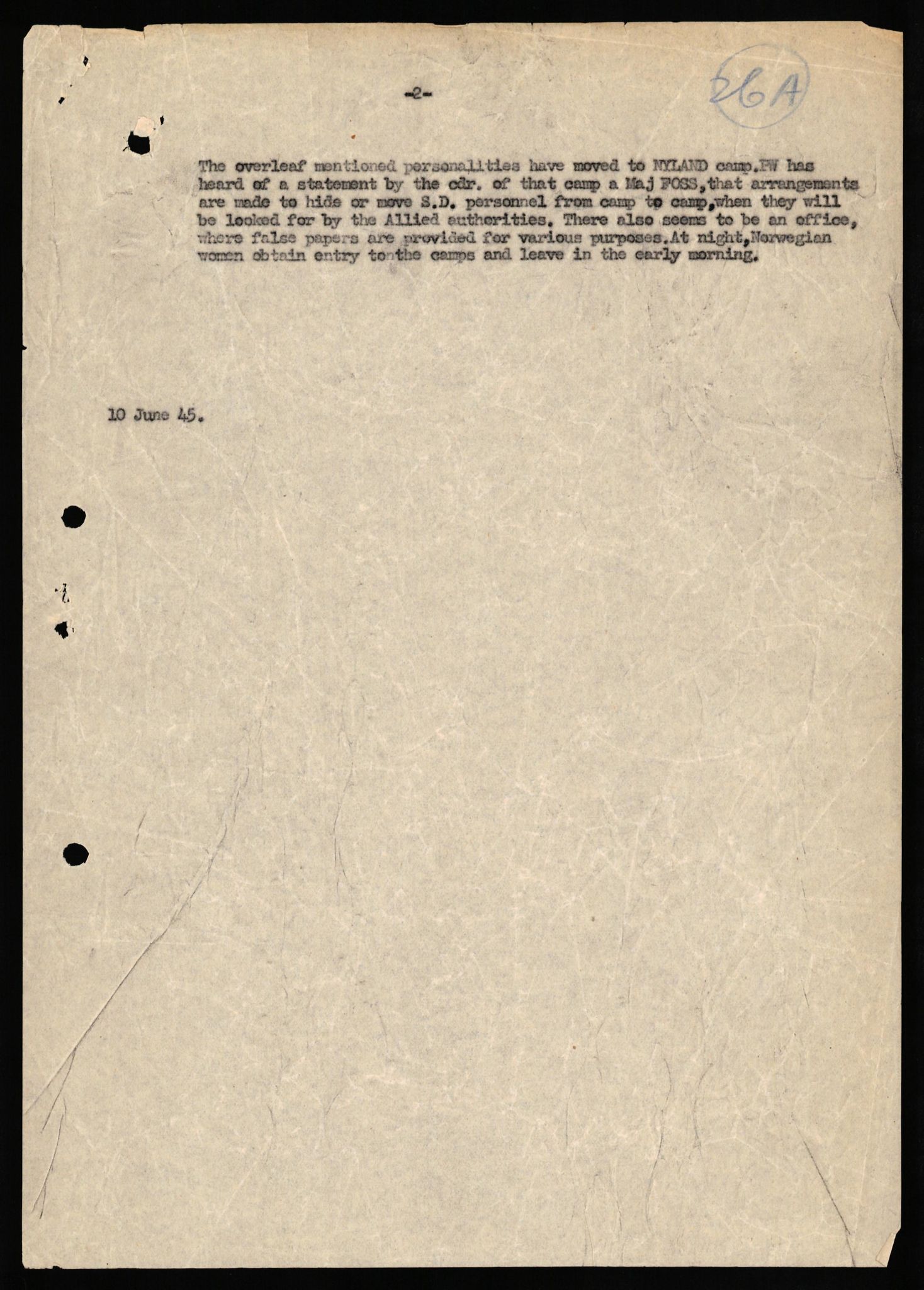 Forsvaret, Forsvarets overkommando II, AV/RA-RAFA-3915/D/Db/L0028: CI Questionaires. Tyske okkupasjonsstyrker i Norge. Tyskere., 1945-1946, s. 248