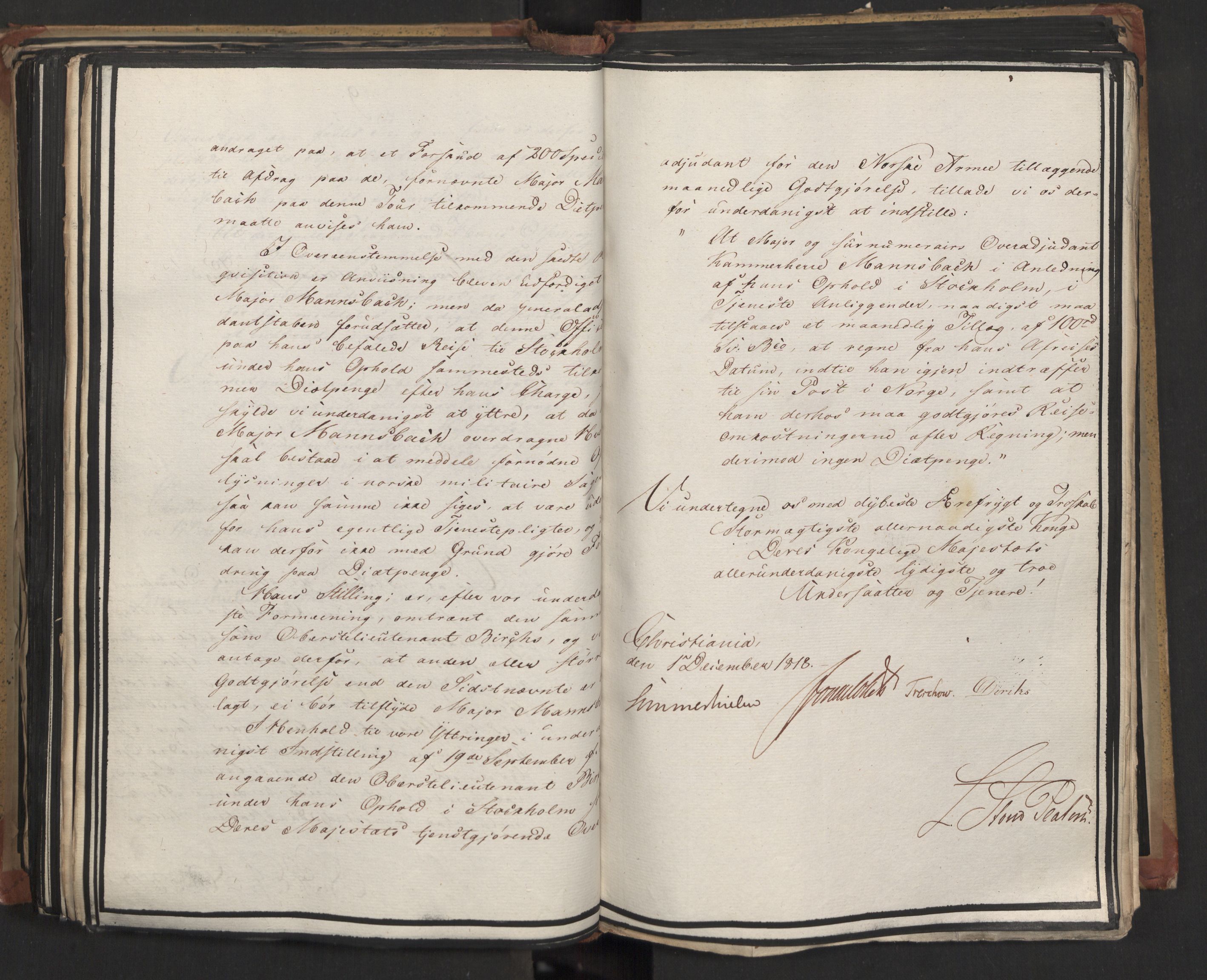 Statsrådsavdelingen i Stockholm, AV/RA-S-1003/D/Da/L0016: Regjeringsinnstillinger nr. 3101-3468, 1818, s. 316