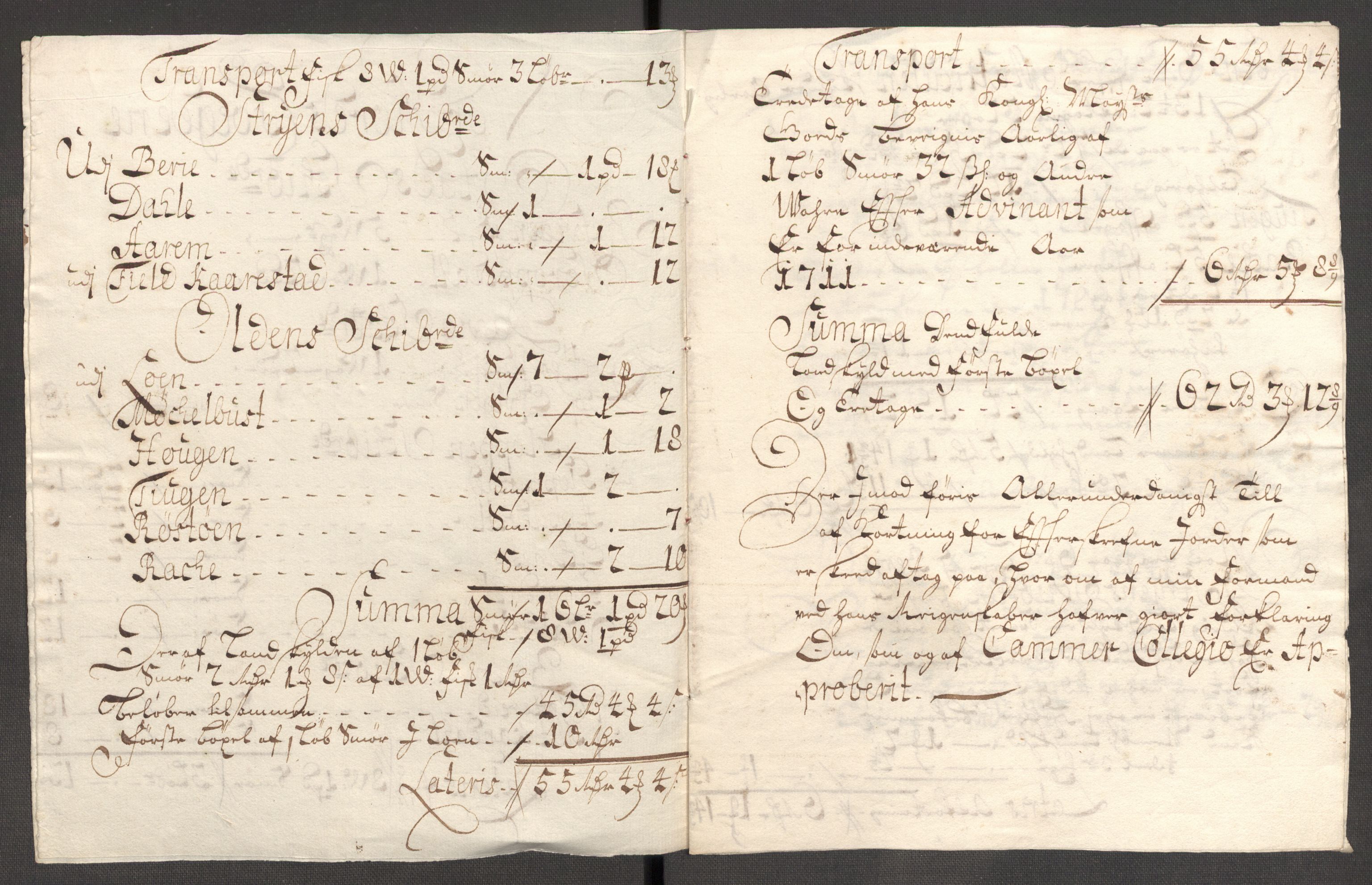 Rentekammeret inntil 1814, Reviderte regnskaper, Fogderegnskap, RA/EA-4092/R53/L3433: Fogderegnskap Sunn- og Nordfjord, 1710-1711, s. 232