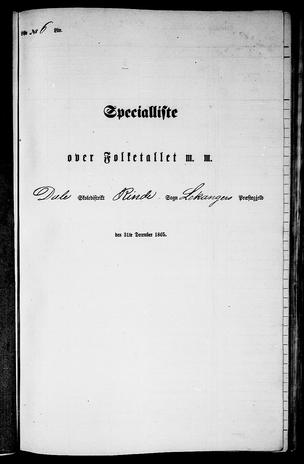 RA, Folketelling 1865 for 1419P Leikanger prestegjeld, 1865, s. 76