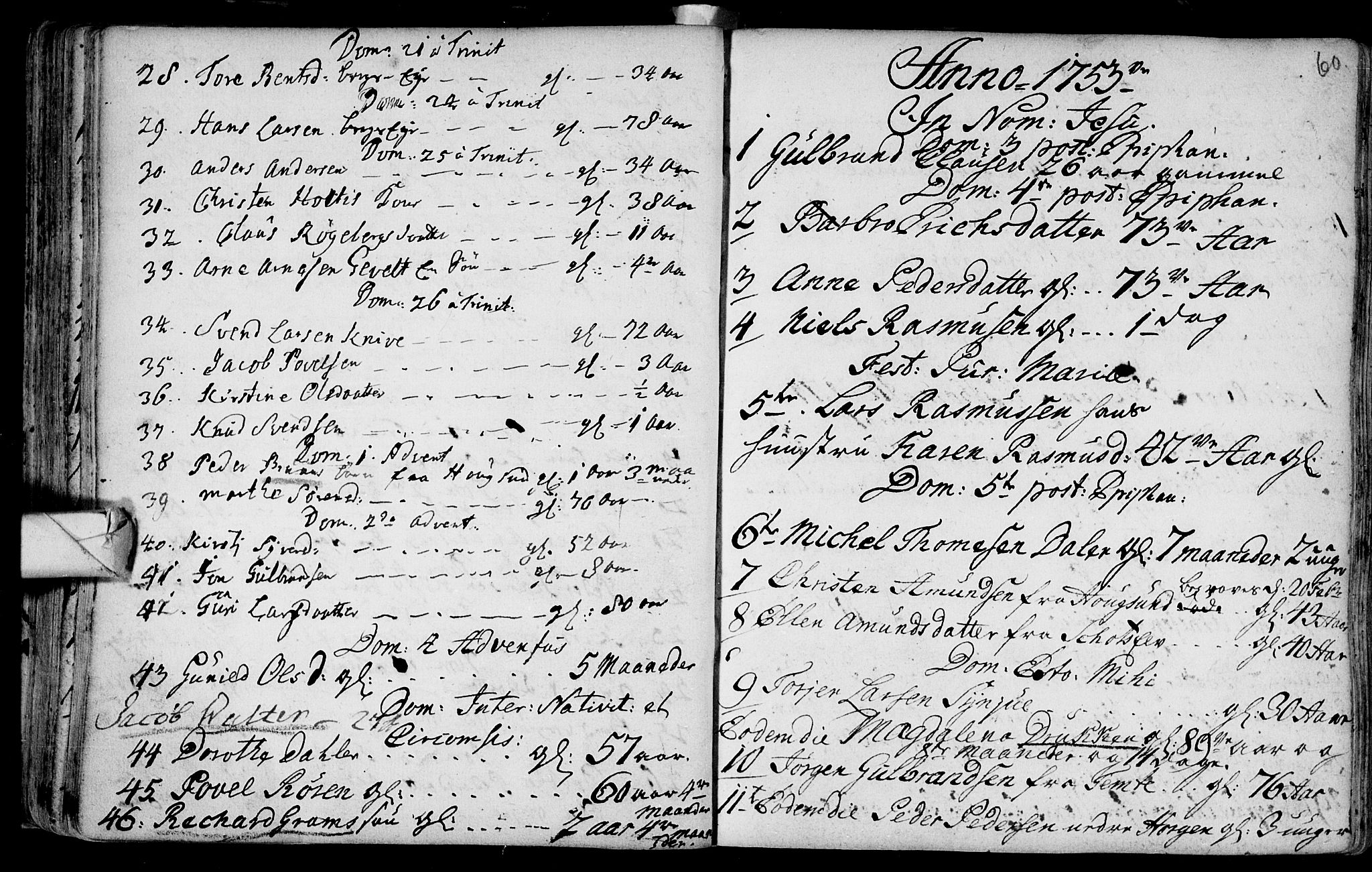 Eiker kirkebøker, SAKO/A-4/F/Fa/L0007: Ministerialbok nr. I 7 /1, 1733-1808, s. 60