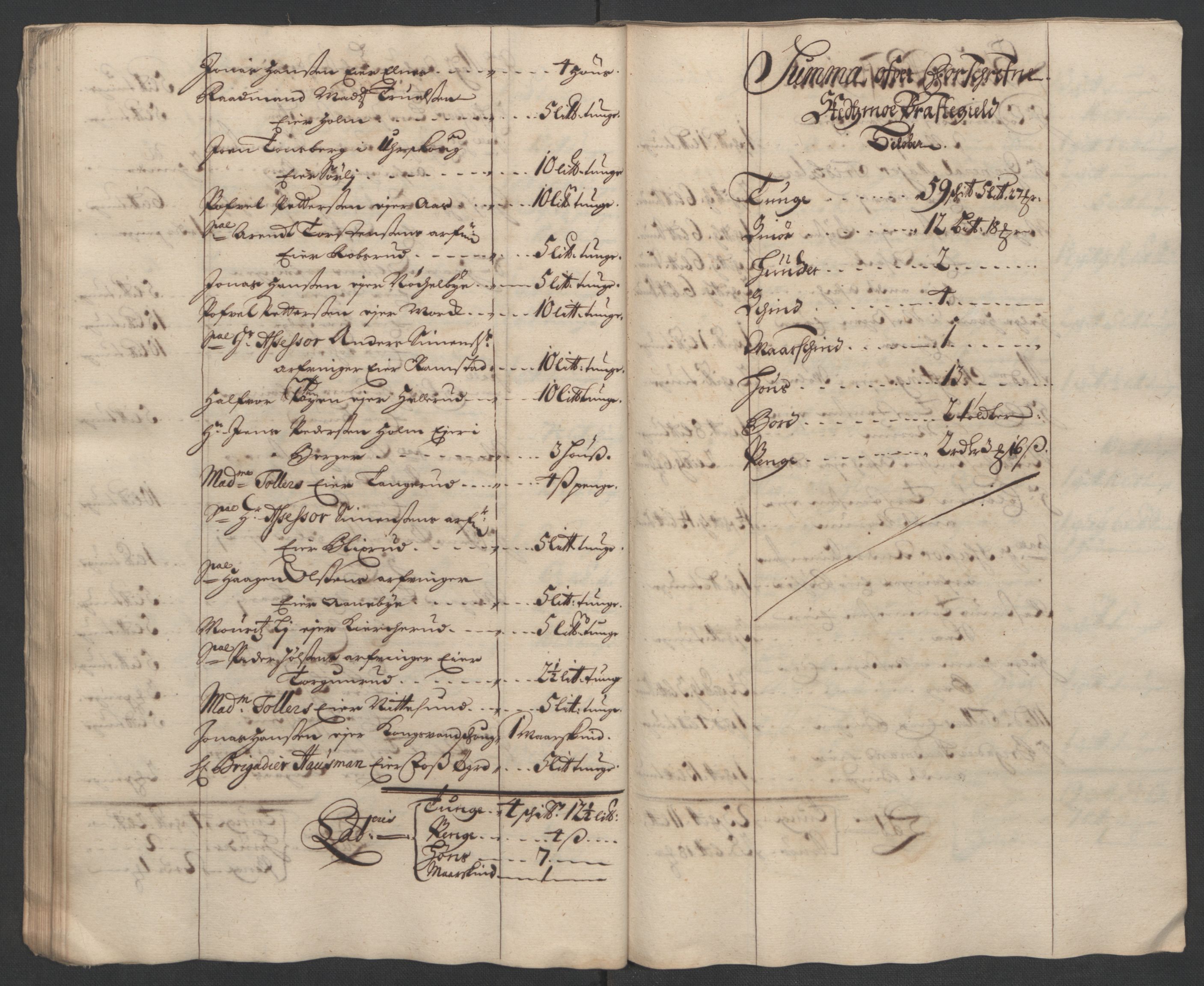 Rentekammeret inntil 1814, Reviderte regnskaper, Fogderegnskap, AV/RA-EA-4092/R11/L0581: Fogderegnskap Nedre Romerike, 1698, s. 155