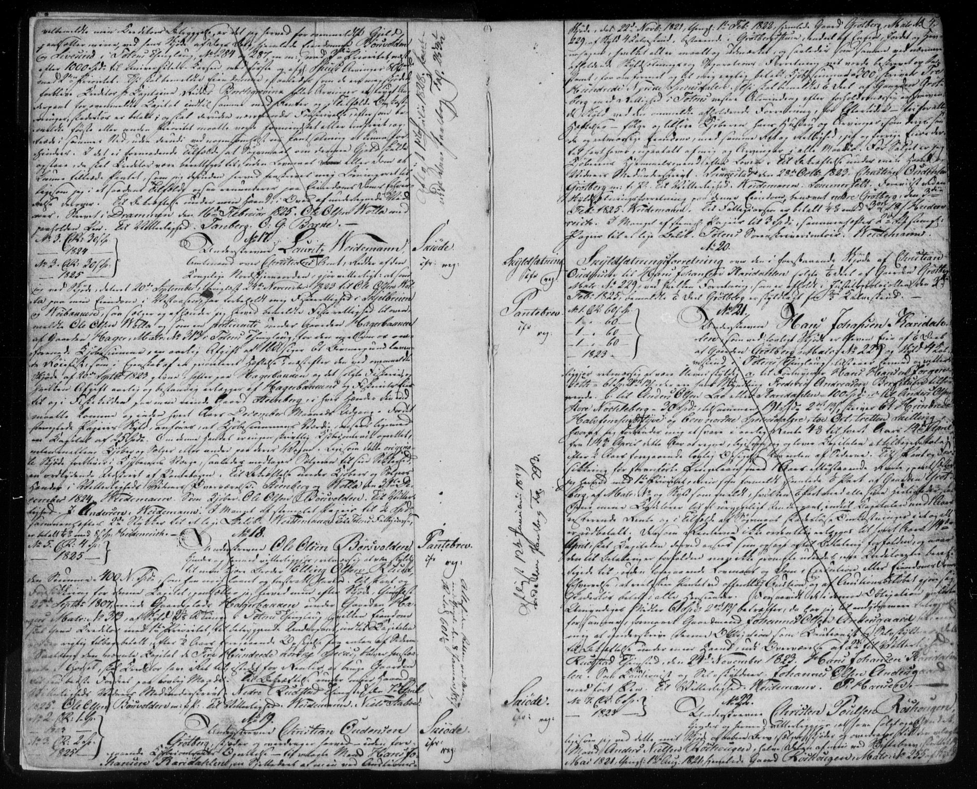Toten tingrett, AV/SAH-TING-006/H/Hb/Hba/L0006a: Pantebok nr. 6a, 1825-1831, s. 4