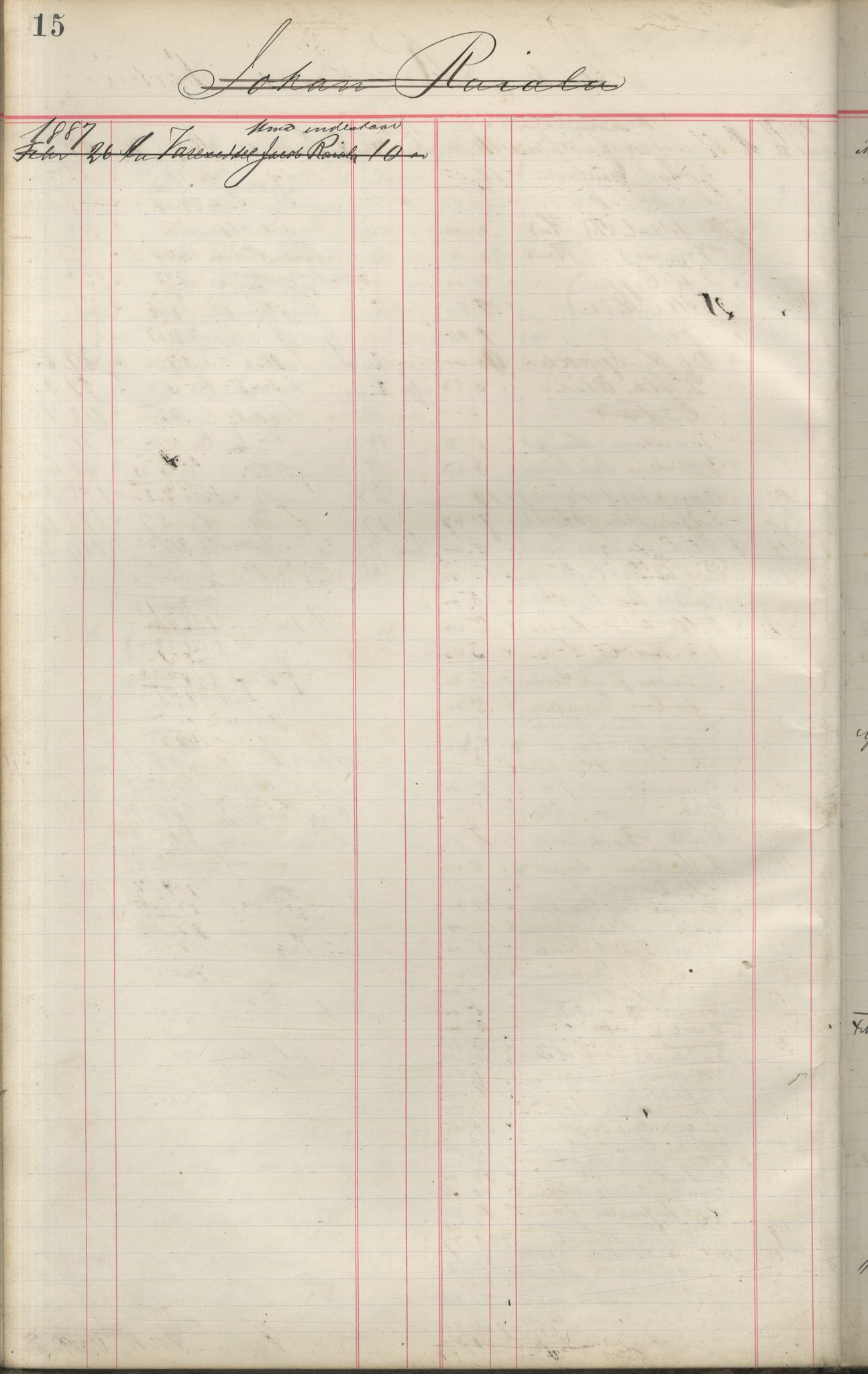 Brodtkorb handel A/S, VAMU/A-0001/F/Fa/L0001/0002: Kompanibøker. Innensogns / Compagnibog for Indensogns Fiskere No 11, 1887-1889, s. 15