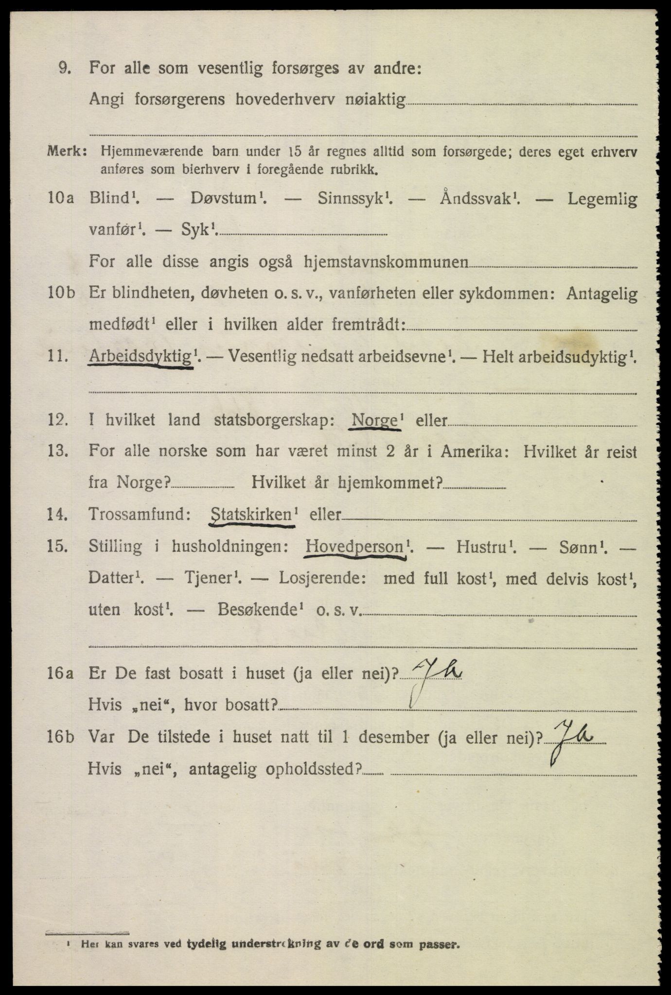 SAK, Folketelling 1920 for 1026 Åseral herred, 1920, s. 2473