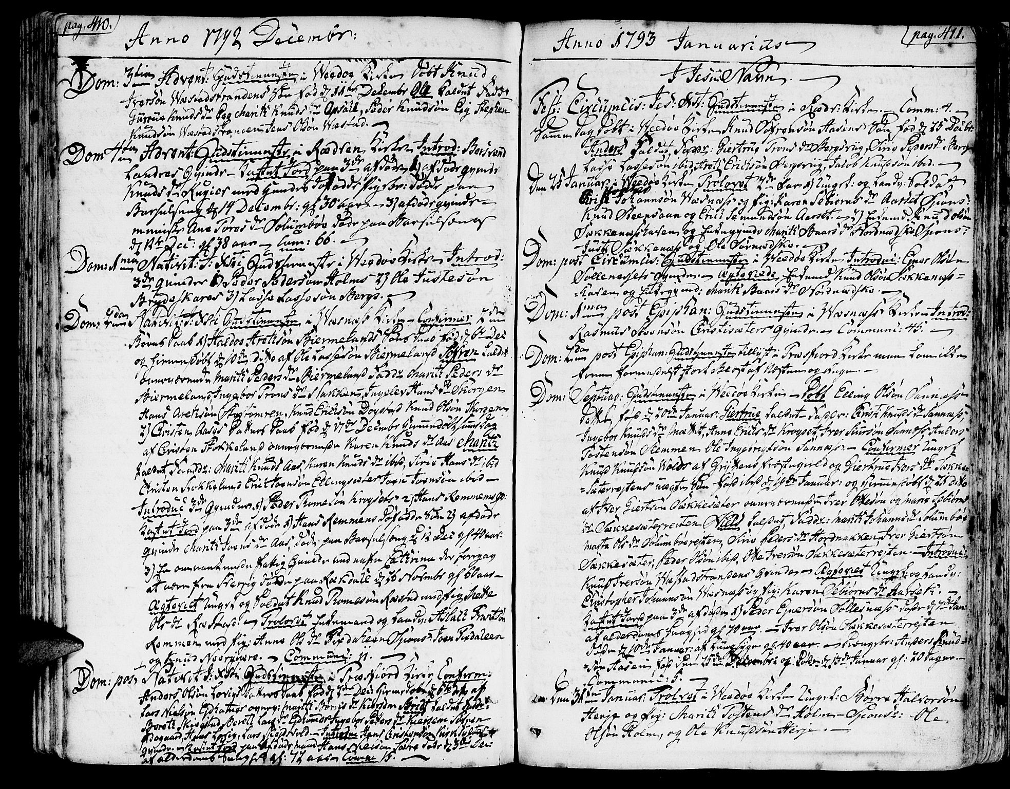 Ministerialprotokoller, klokkerbøker og fødselsregistre - Møre og Romsdal, AV/SAT-A-1454/547/L0600: Ministerialbok nr. 547A02, 1765-1799, s. 410-411