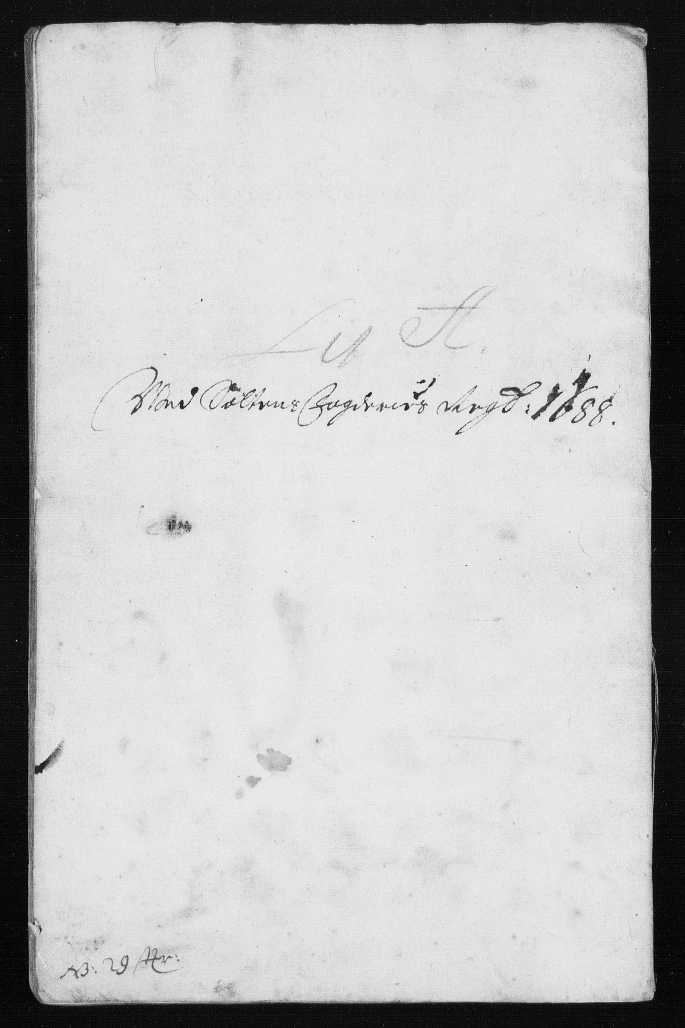 Rentekammeret inntil 1814, Reviderte regnskaper, Stiftamtstueregnskaper, Trondheim stiftamt og Nordland amt, AV/RA-EA-6044/R/Rh/L0011: Nordland amt, 1688