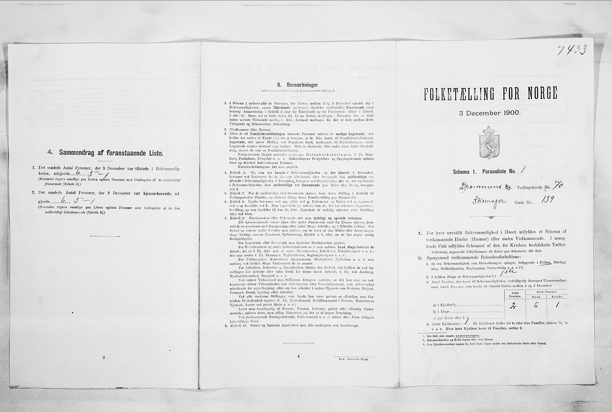 RA, Folketelling 1900 for 0602 Drammen kjøpstad, 1900, s. 12271