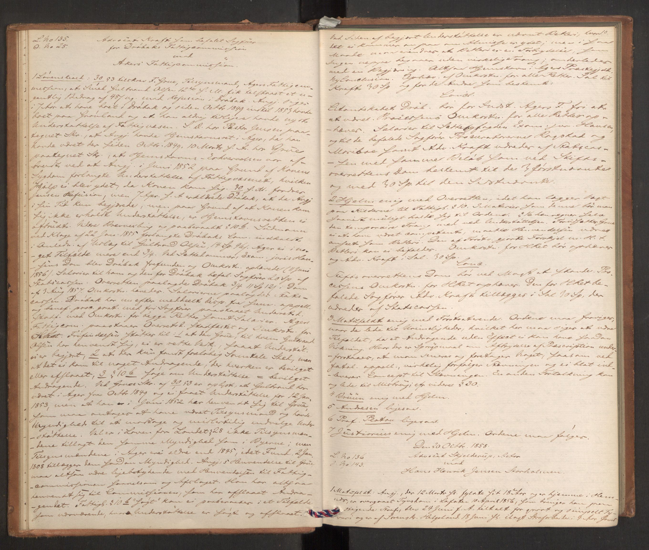 Høyesterett, AV/RA-S-1002/E/Eb/Ebb/L0049/0002: Voteringsprotokoller / Voteringsprotokoll, 1858-1859, s. 9b-10a