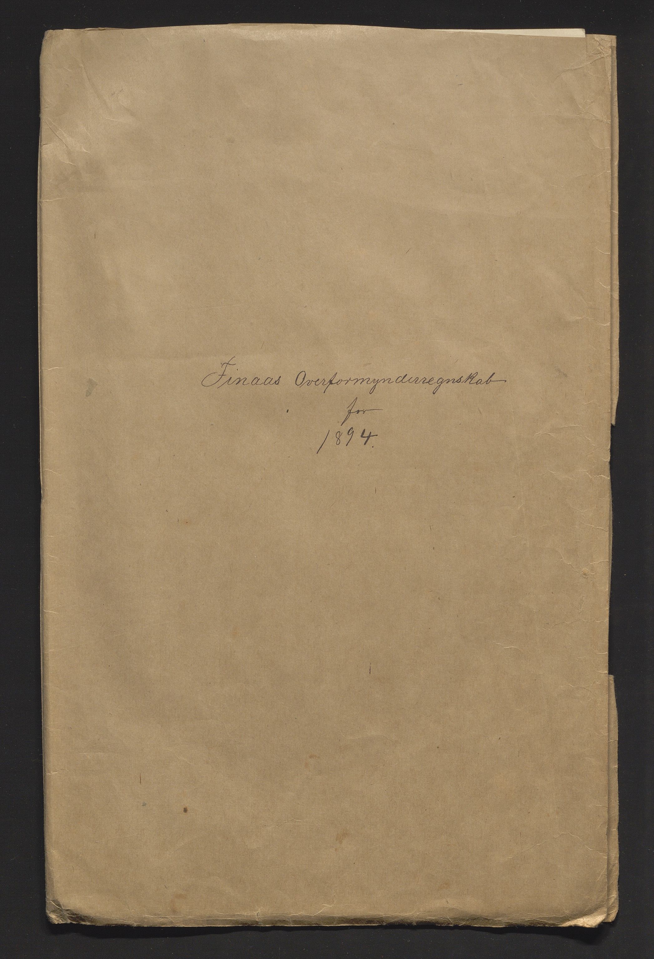 Finnaas kommune. Overformynderiet, IKAH/1218a-812/R/Ra/Raa/L0006/0003: Årlege rekneskap m/vedlegg / Årlege rekneskap m/vedlegg, 1894