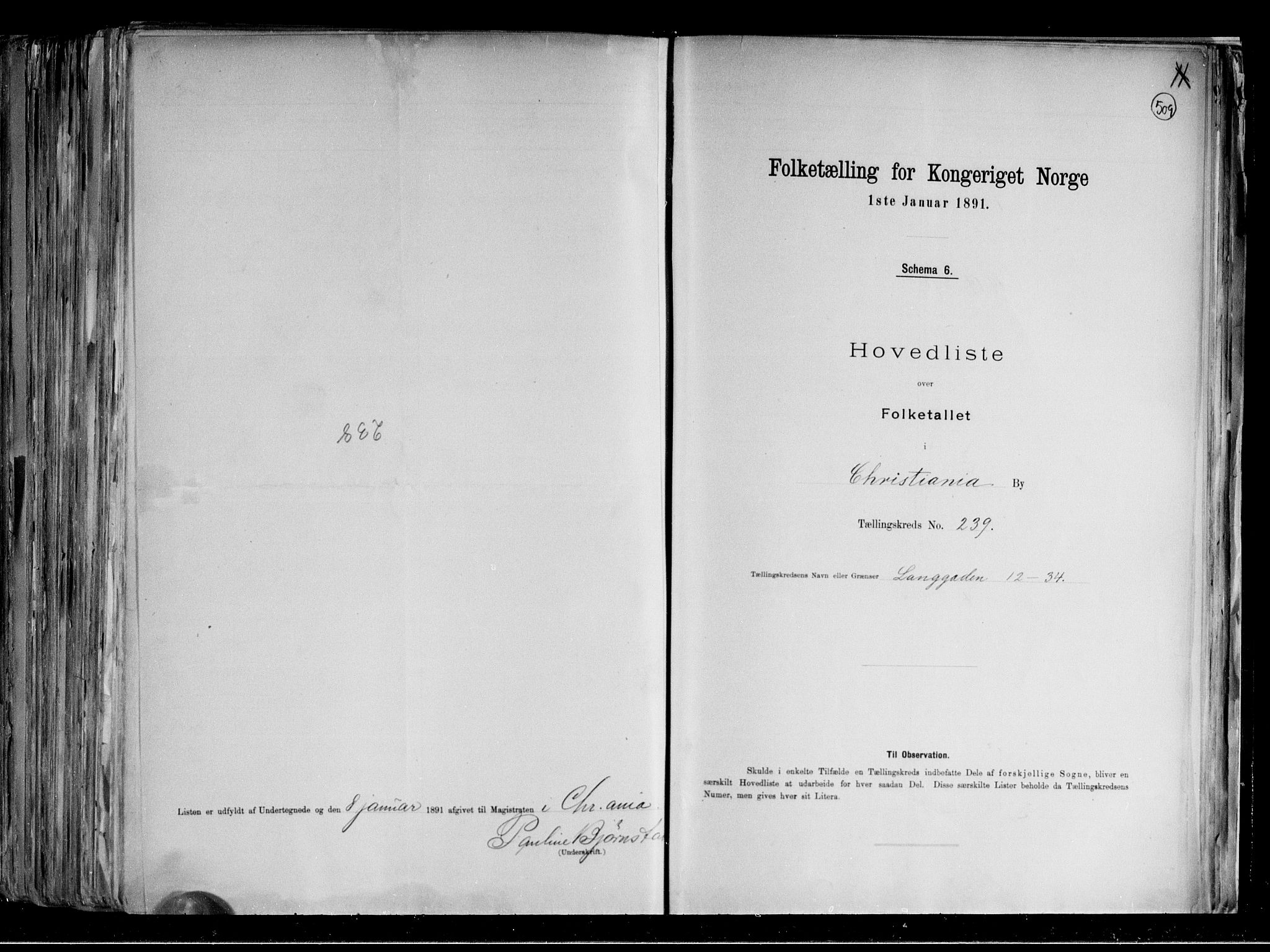 RA, Folketelling 1891 for 0301 Kristiania kjøpstad, 1891, s. 141976