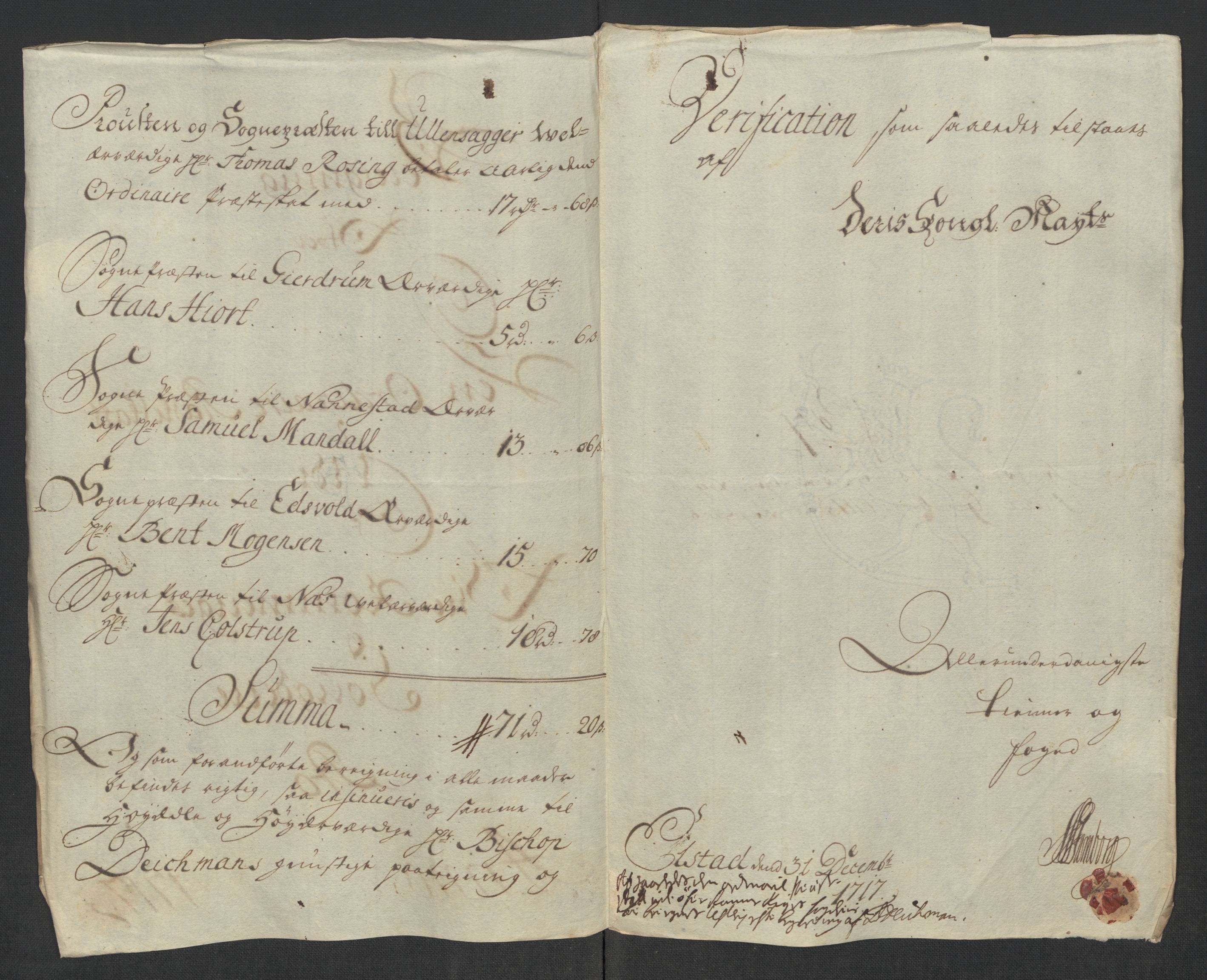 Rentekammeret inntil 1814, Reviderte regnskaper, Fogderegnskap, AV/RA-EA-4092/R12/L0726: Fogderegnskap Øvre Romerike, 1717, s. 161