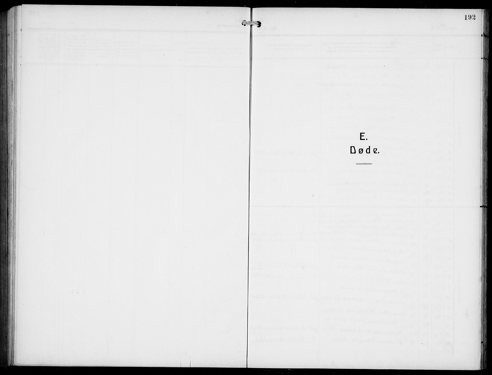 Gulen sokneprestembete, SAB/A-80201/H/Hab/Habb/L0004: Klokkerbok nr. B 4, 1908-1936, s. 192