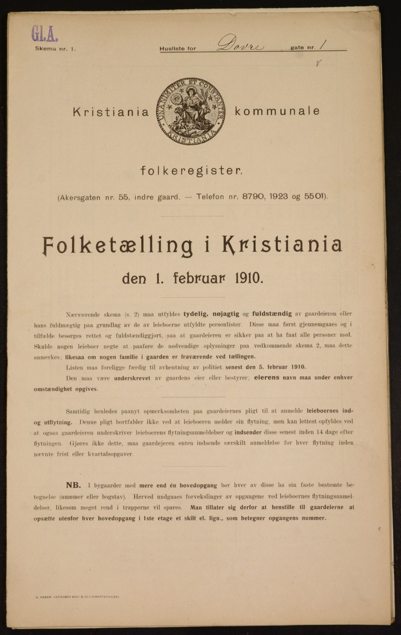OBA, Kommunal folketelling 1.2.1910 for Kristiania, 1910, s. 15312