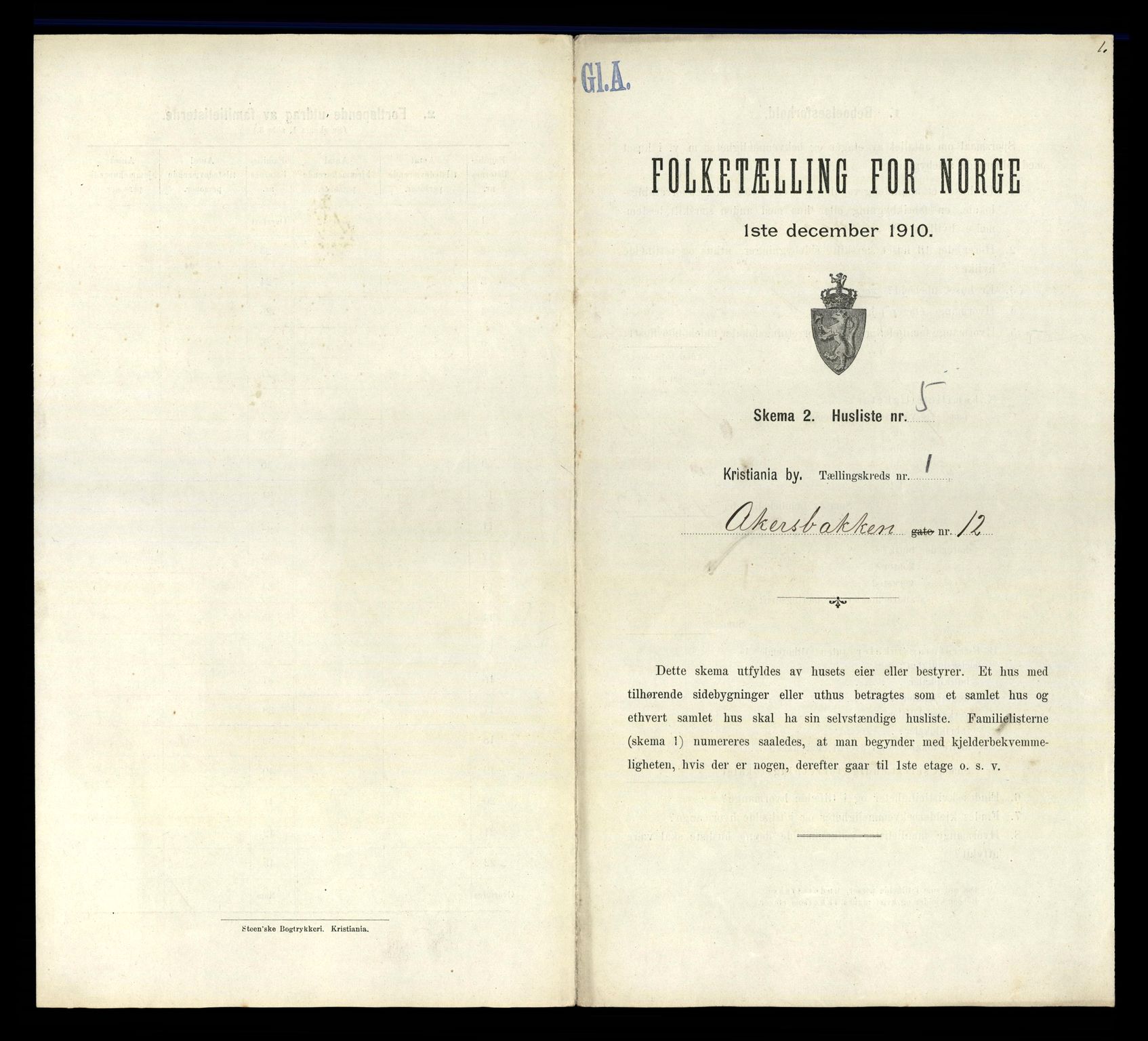 RA, Folketelling 1910 for 0301 Kristiania kjøpstad, 1910, s. 1791